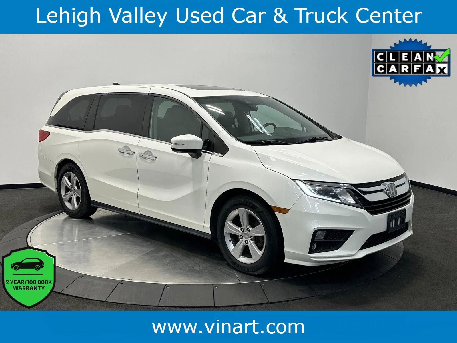 White Diamond Pearl 2019 Honda Odyssey Minivan Front-Wheel Drive Automatic