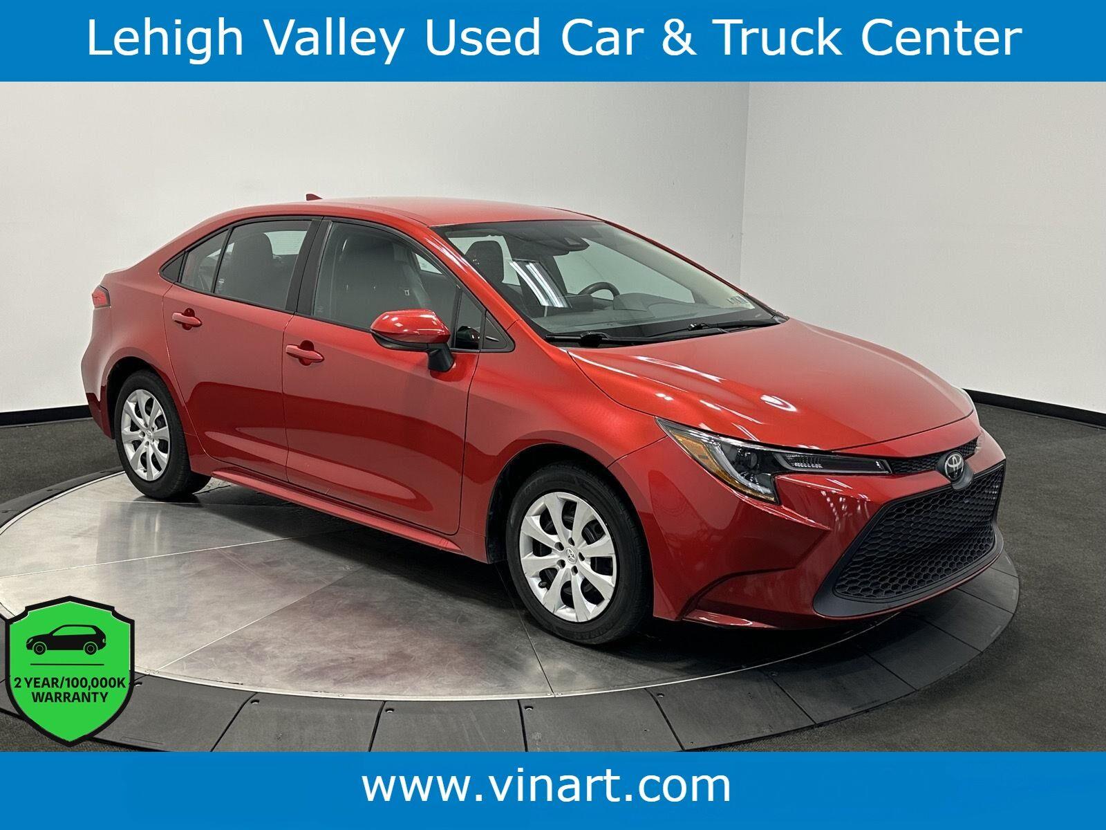 Barcelona Red Metallic 2021 Toyota Corolla Sedan Front-Wheel Drive Continuously Variable Transmission