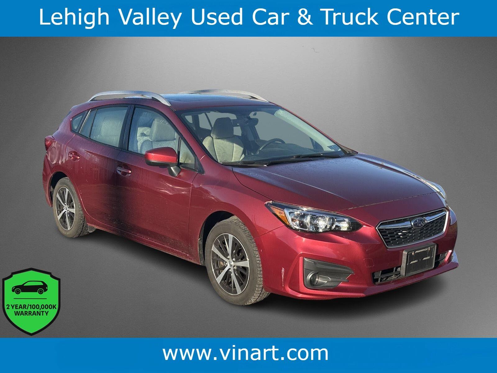Crimson Red Pearl 2019 Subaru Impreza Hatchback All-Wheel Drive Continuously Variable Transmission