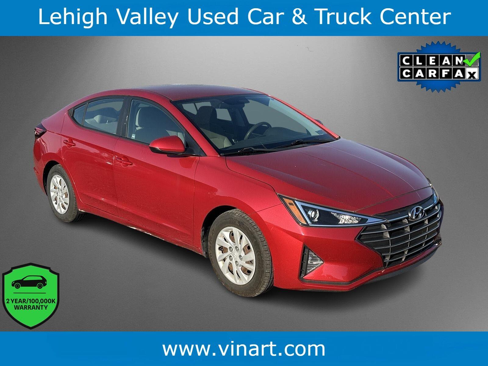 Scarlet Red 2019 Hyundai Elantra Sedan Front-Wheel Drive Automatic