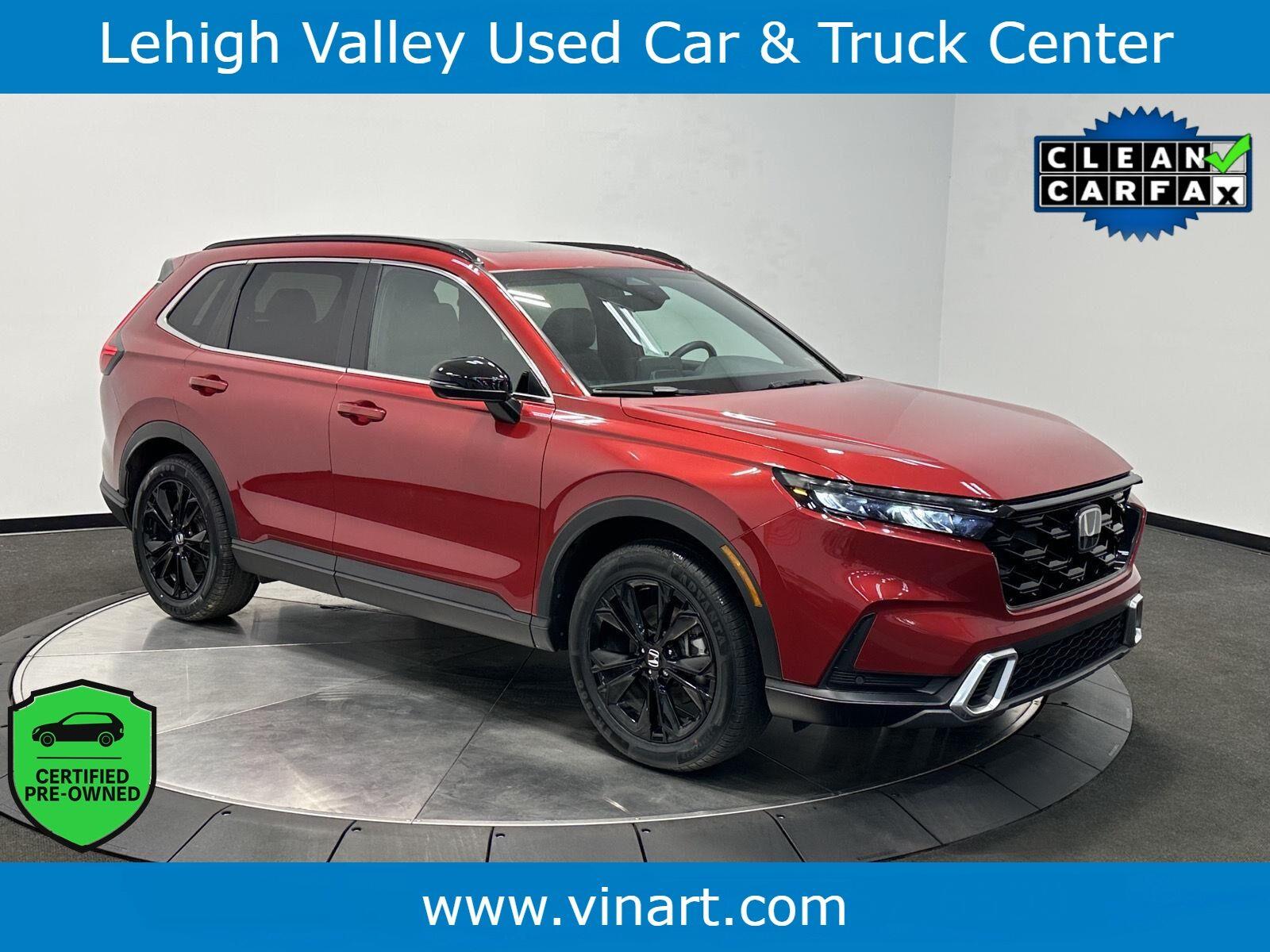 Radiant Red Metallic 2025 Honda CR-V Hybrid SUV / Crossover All-Wheel Drive Continuously Variable Transmission