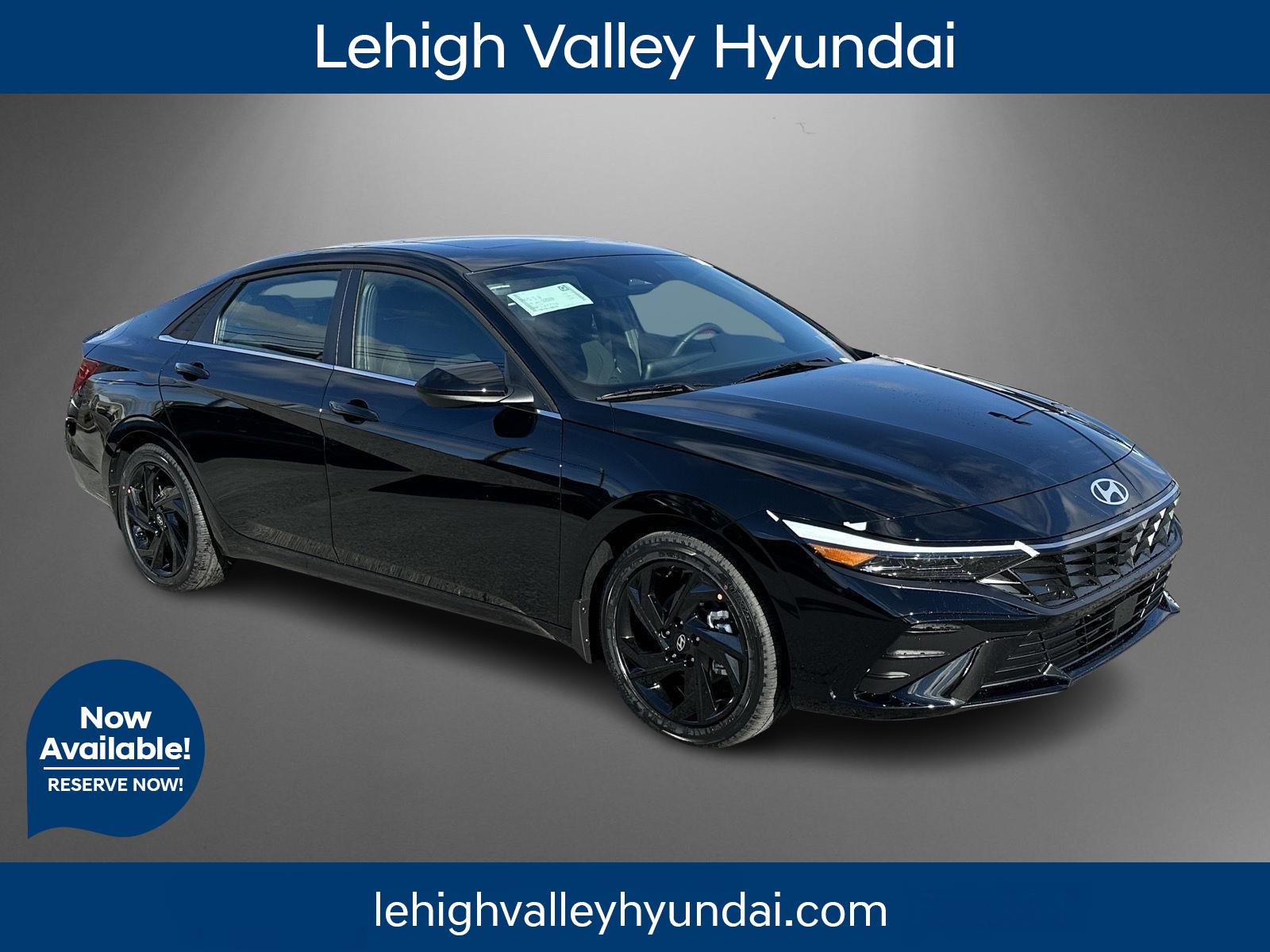 Abyss Black 2026 Hyundai Elantra SEL Sport Premium FWD Sedan Front-Wheel Drive Continuously Variable Transmission