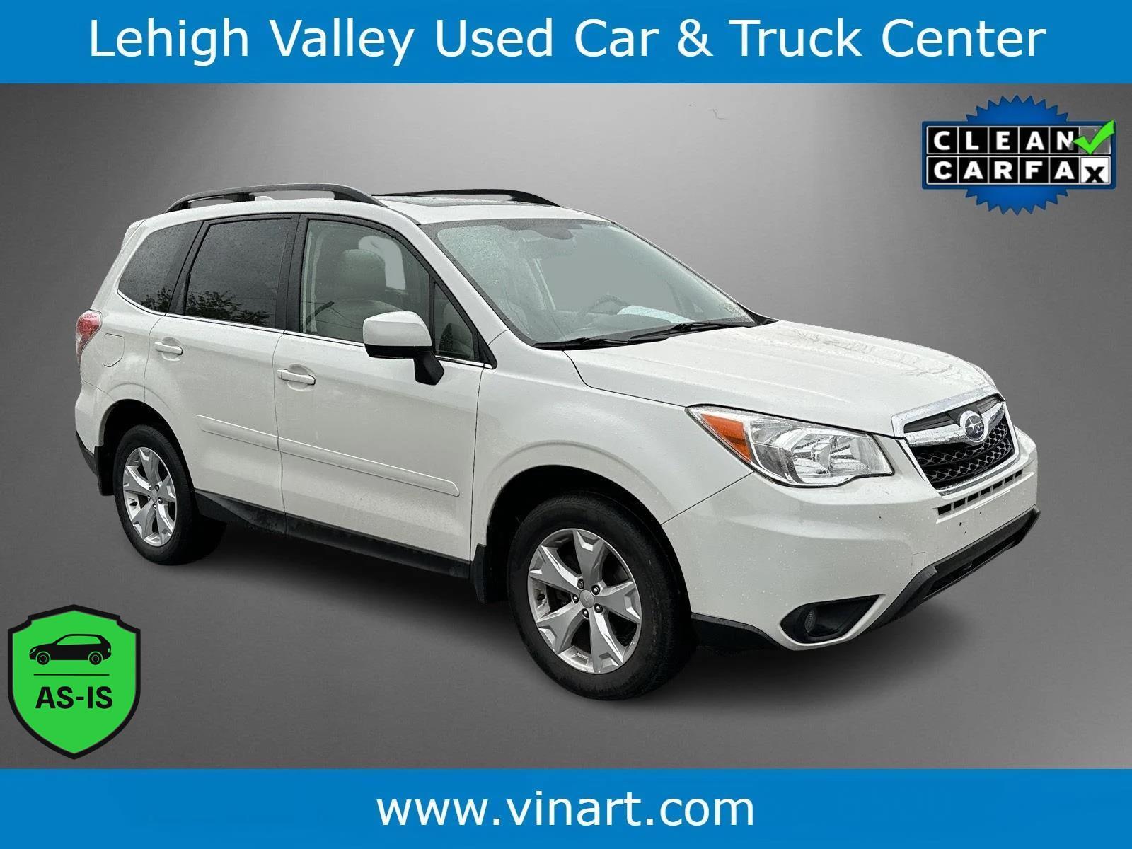 Crystal White Pearl 2016 Subaru Forester 2.5i Limited SUV / Crossover All-Wheel Drive Continuously Variable Transmission