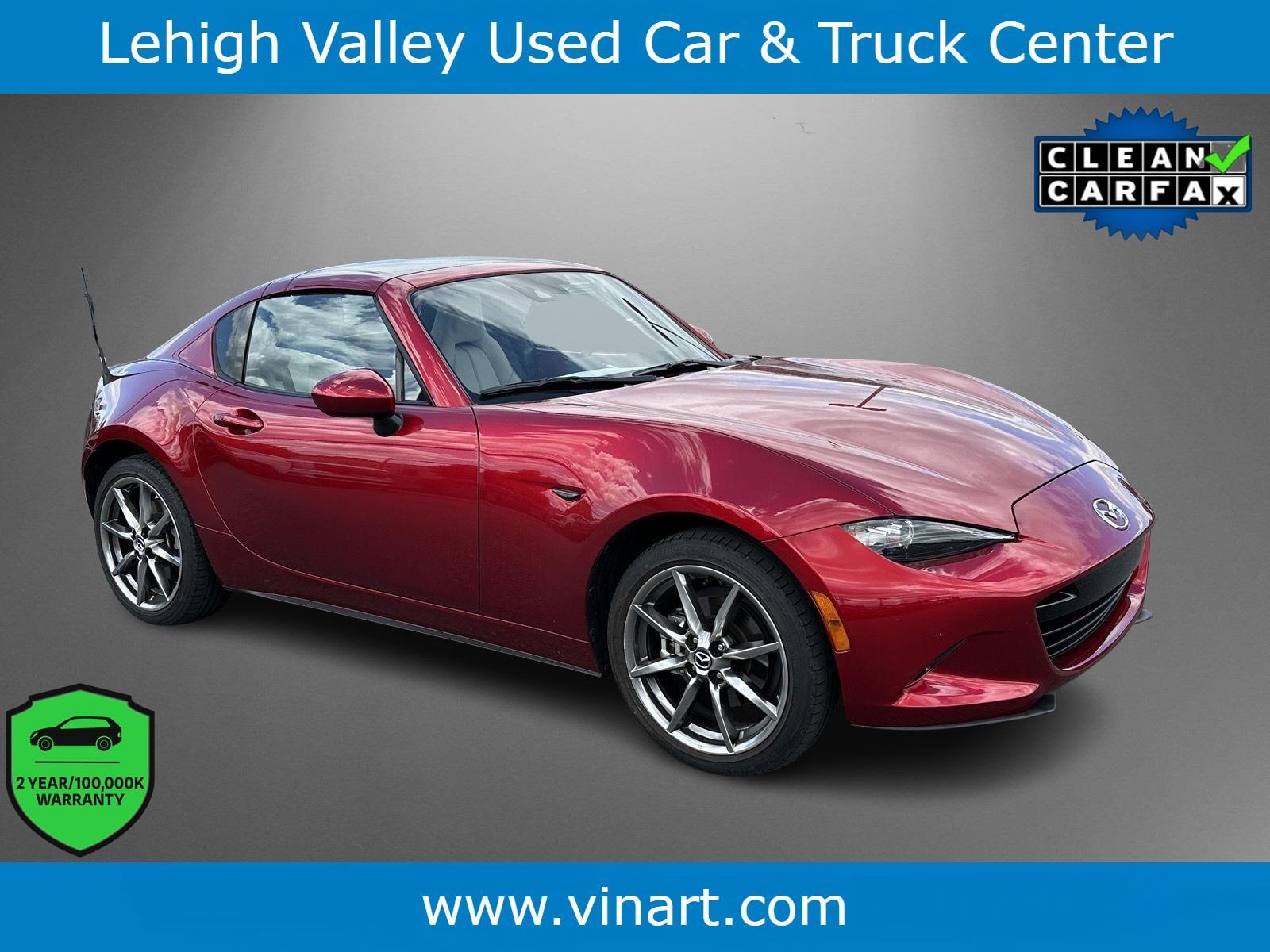 Soul Red Crystal Metallic 2021 Mazda MX-5 Miata RF Grand Touring RWD Convertible Rear-Wheel Drive Manual
