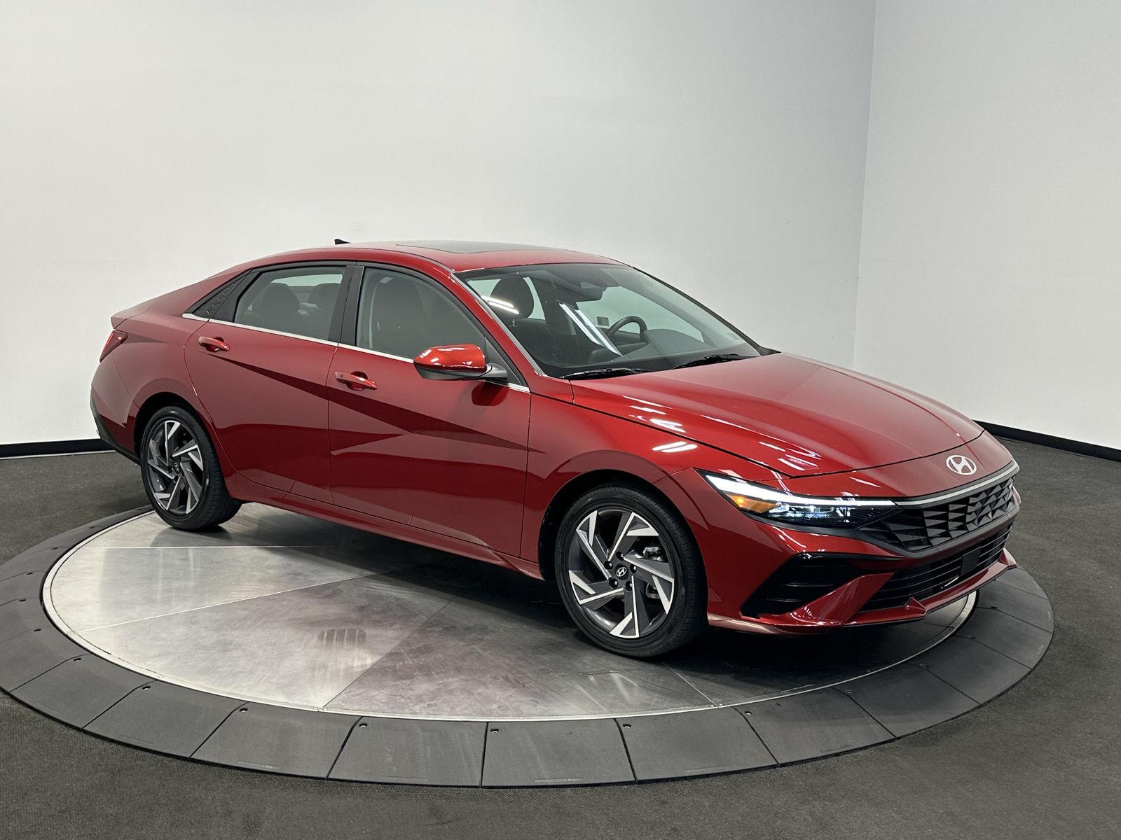 Ultimate Red 2025 Hyundai Elantra Sedan Front-Wheel Drive Continuously Variable Transmission