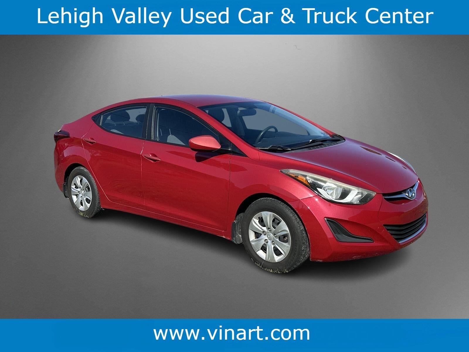 Geranium Red 2016 Hyundai Elantra Sedan Front-Wheel Drive Automatic