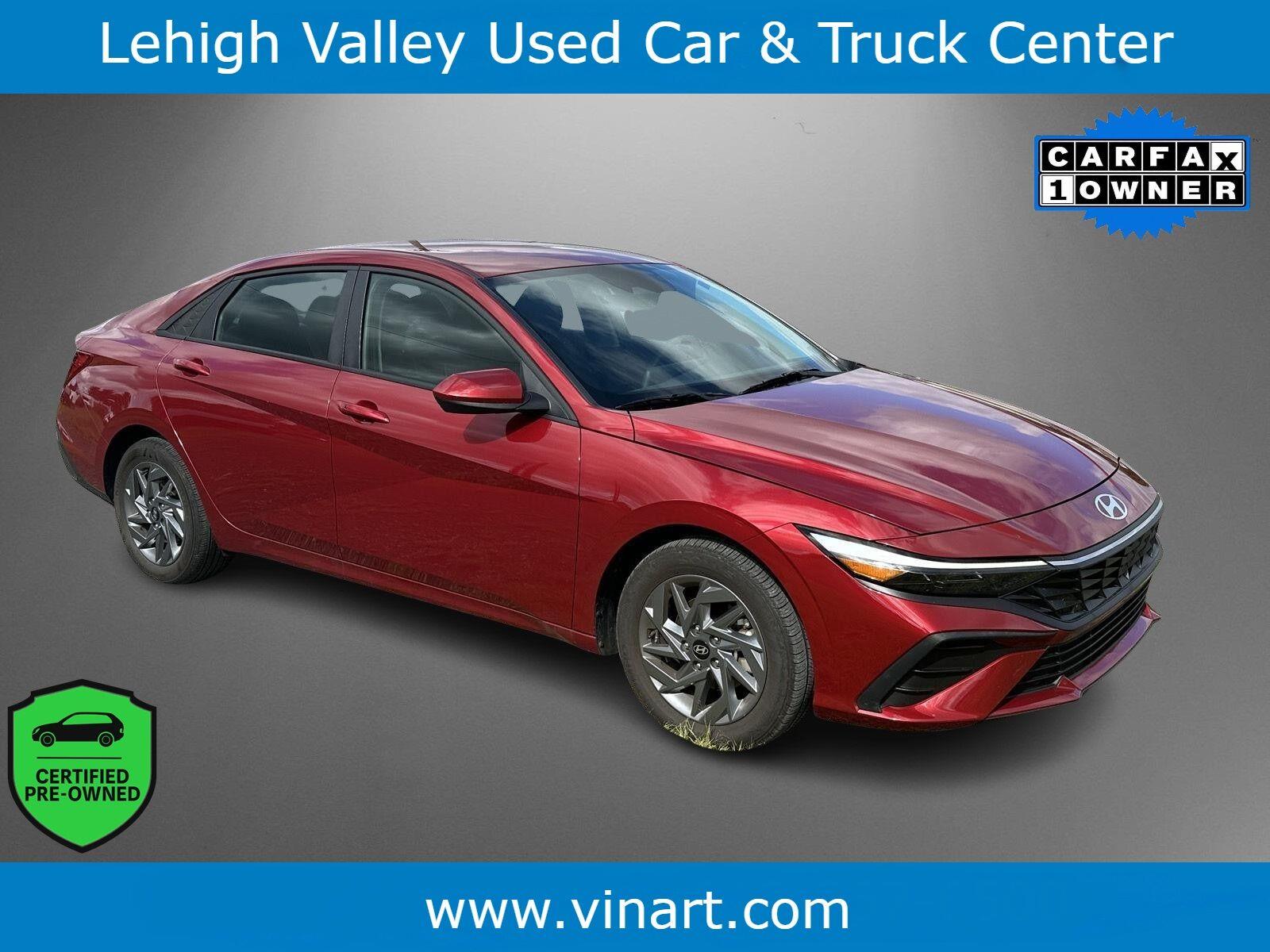 Ultimate Red 2024 Hyundai Elantra Sedan Front-Wheel Drive Continuously Variable Transmission
