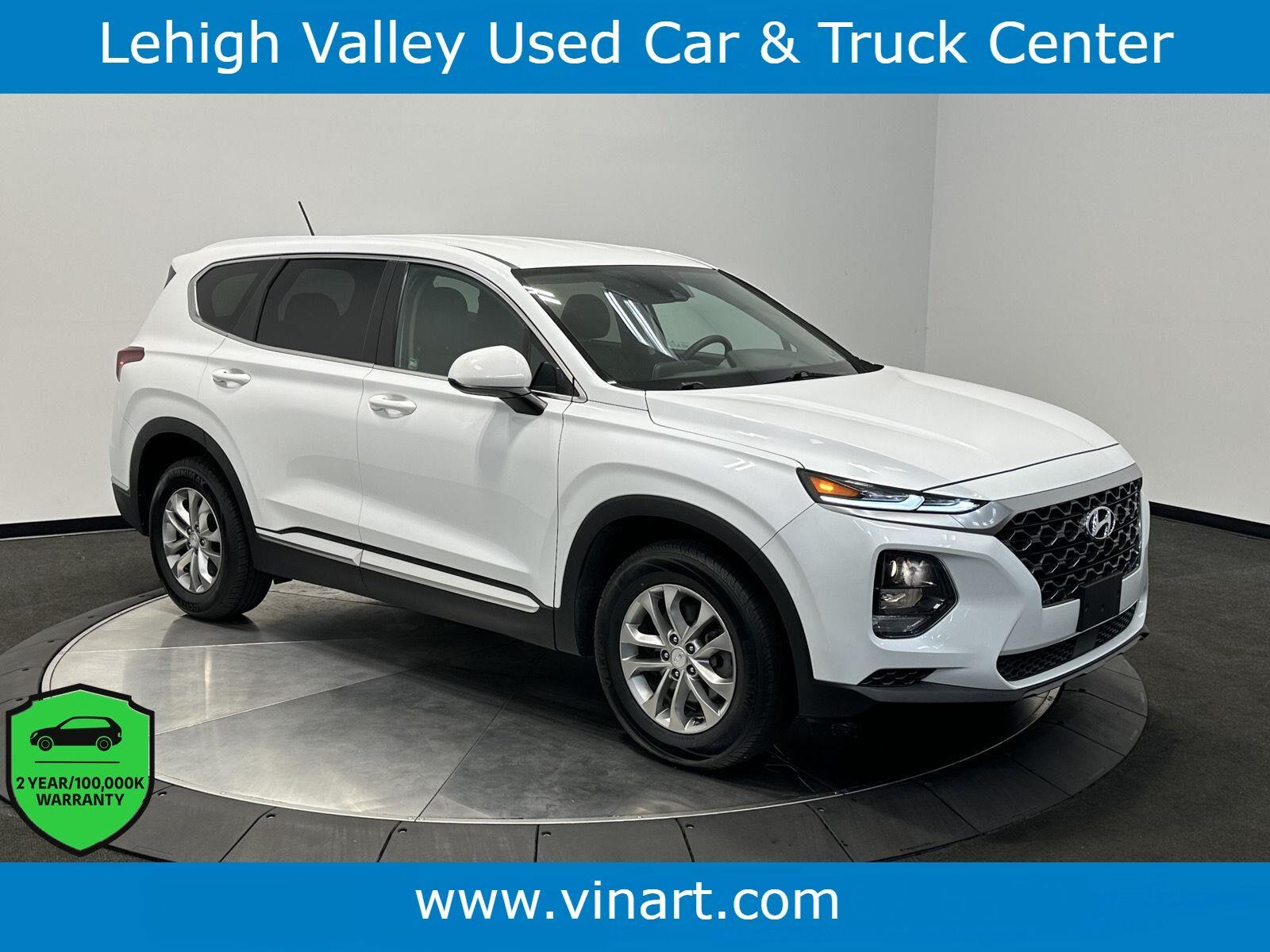 Quartz White 2020 Hyundai Santa Fe SUV / Crossover All-Wheel Drive Automatic