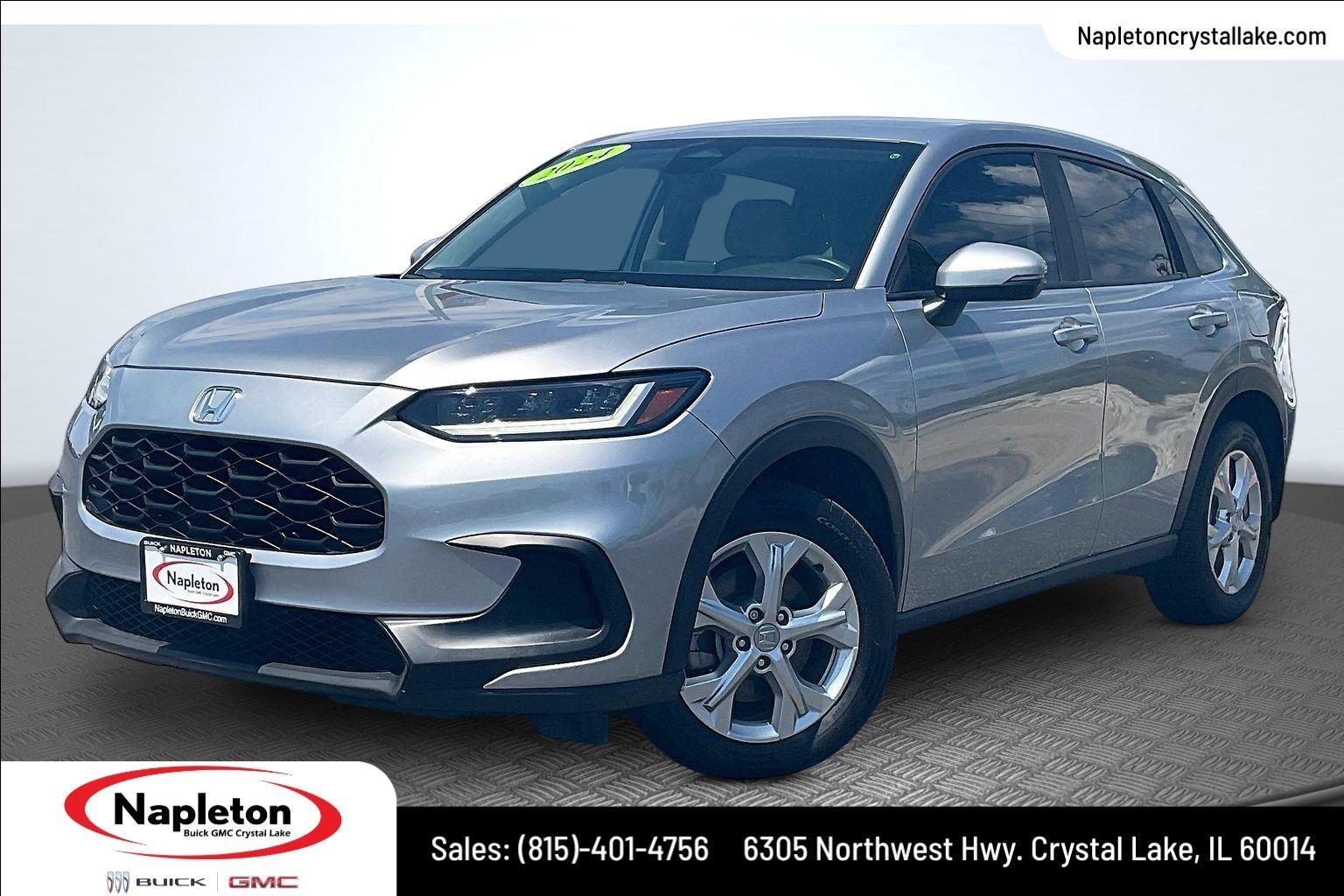 Lunar Silver Metallic 2024 Honda HR-V SUV / Crossover Front-Wheel Drive Continuously Variable Transmission