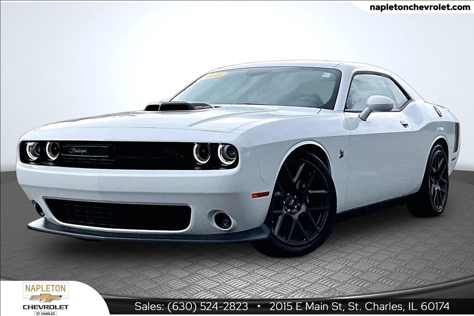 White Knuckle Clearcoat 2018 Dodge Challenger Coupe Rear-Wheel Drive 6-Speed Manual