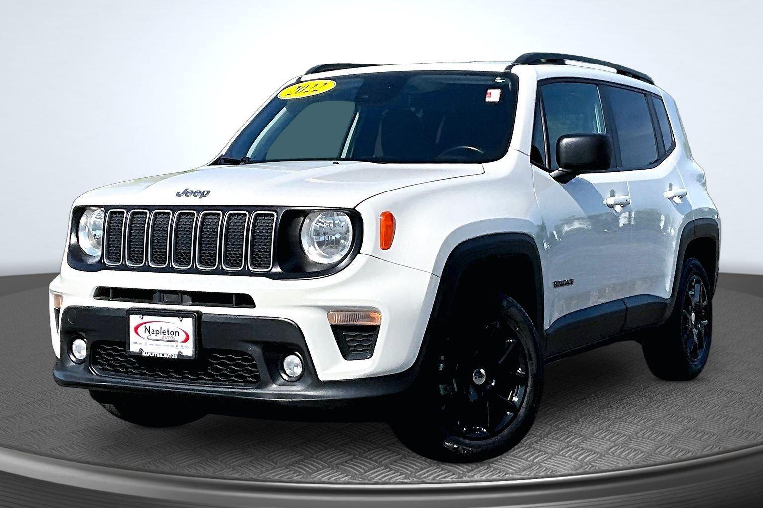 Alpine White Clearcoat 2022 Jeep Renegade SUV / Crossover Four-Wheel Drive 9-Speed Automatic