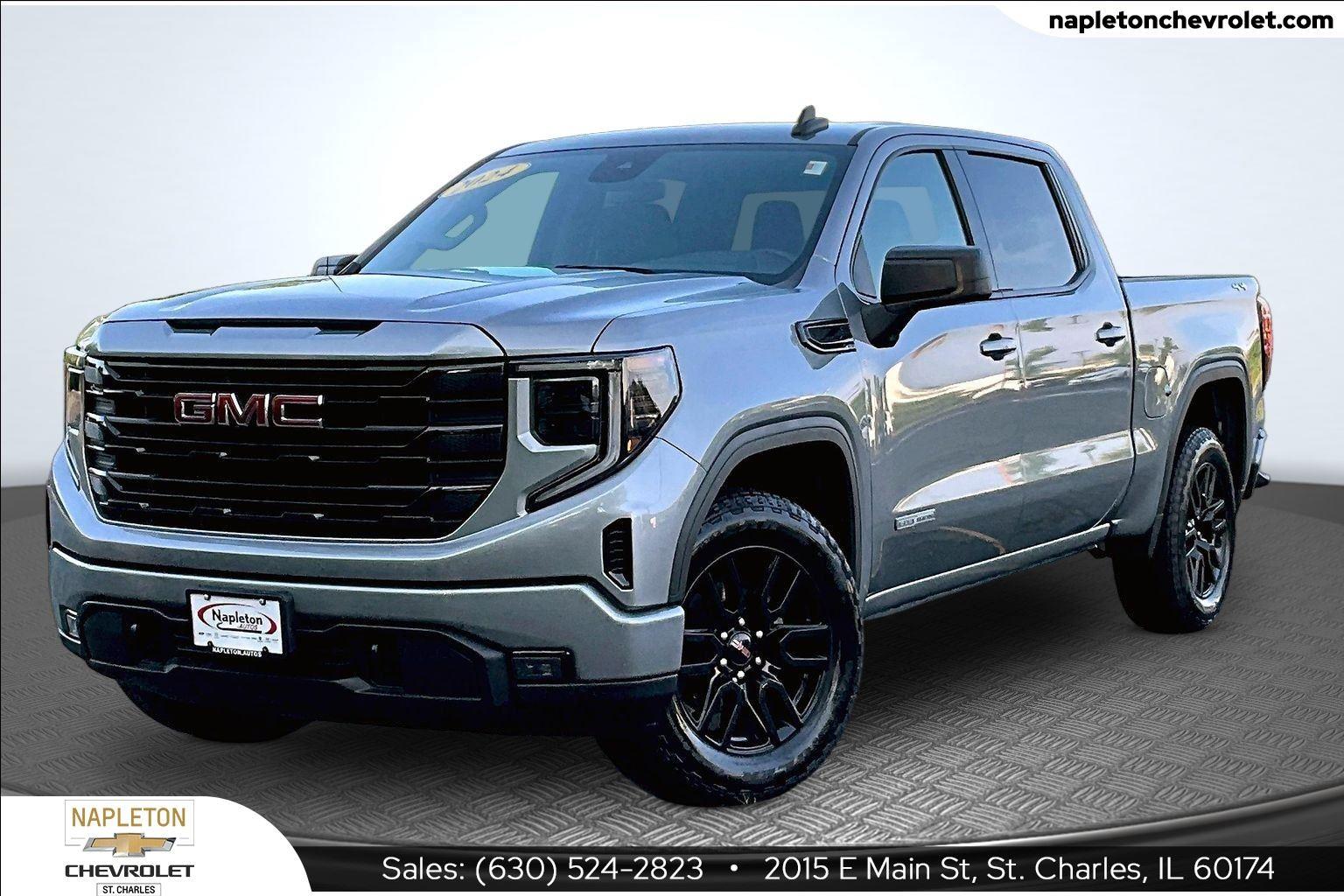 Sterling Metallic 2024 GMC Sierra 1500 Pickup Truck Four-Wheel Drive 8-Speed Automatic