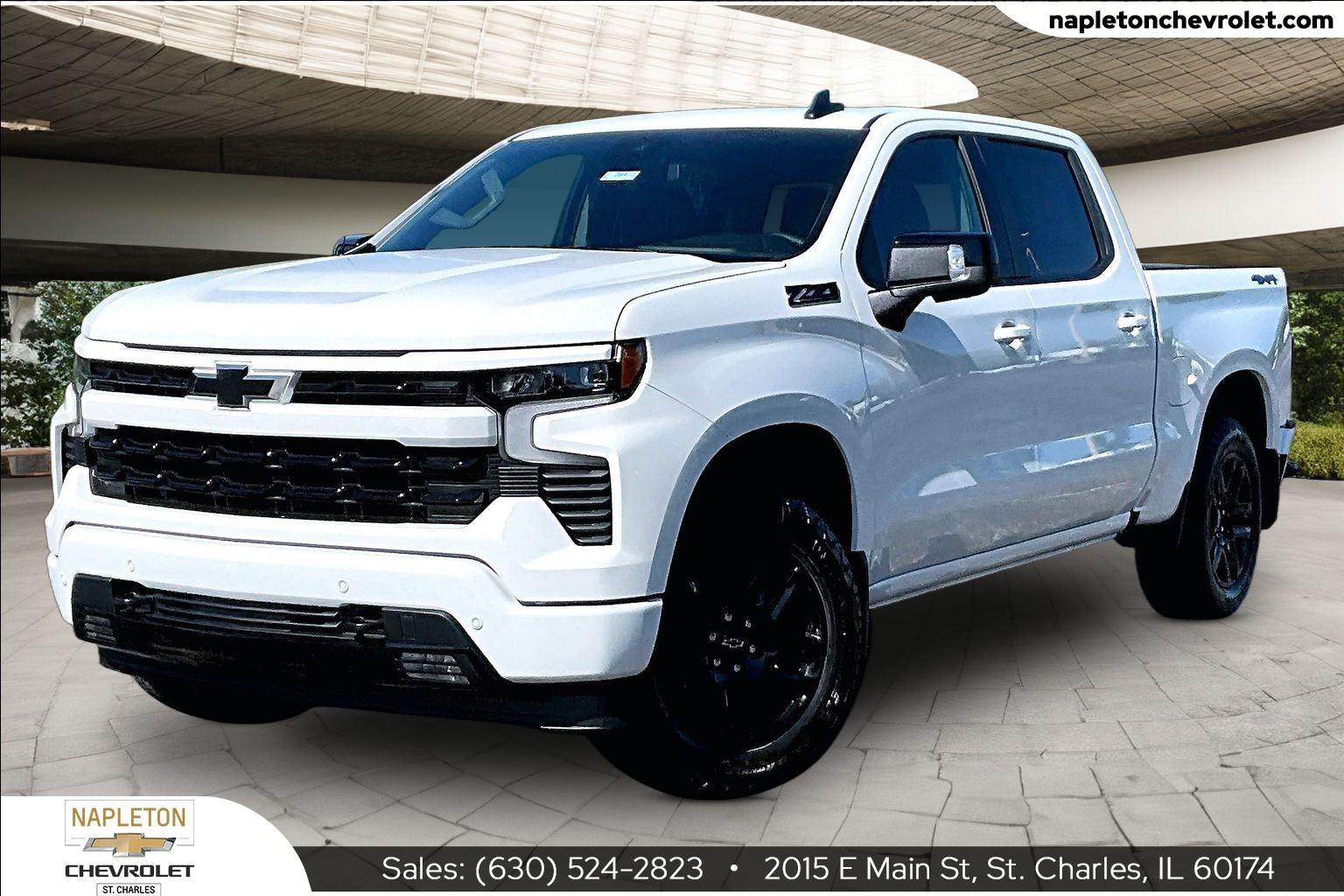 Summit White 2026 Chevrolet Silverado 1500 Pickup Truck Four-Wheel Drive Automatic