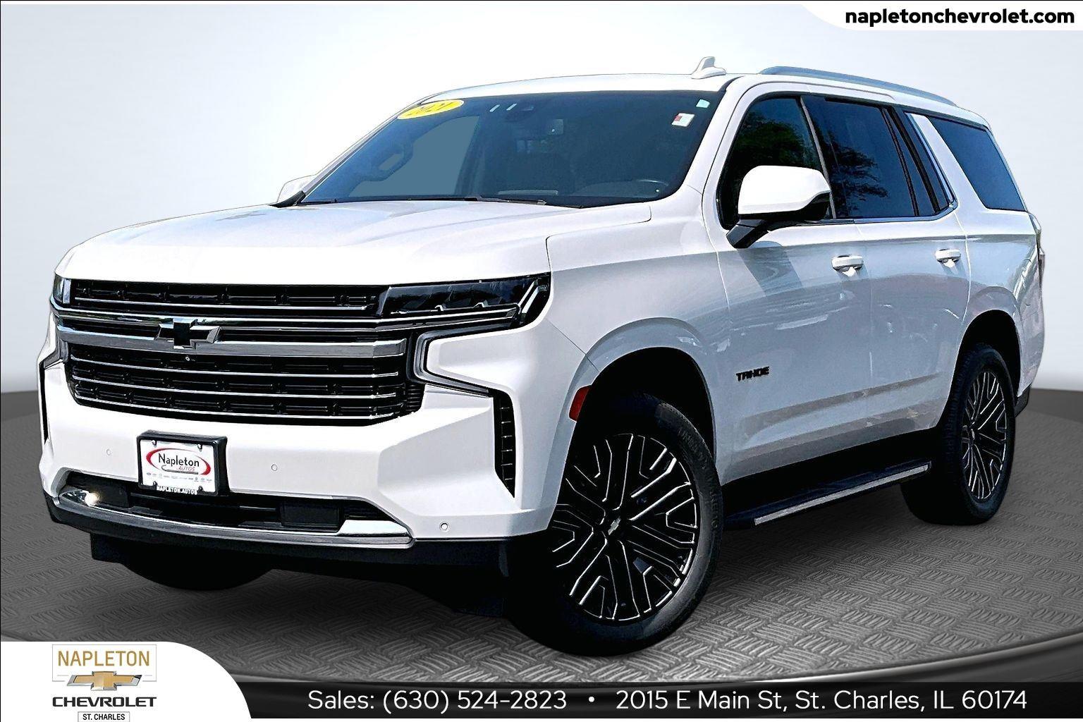 White (Iridescent Pearl Tricoat) 2021 Chevrolet Tahoe SUV / Crossover Four-Wheel Drive Automatic
