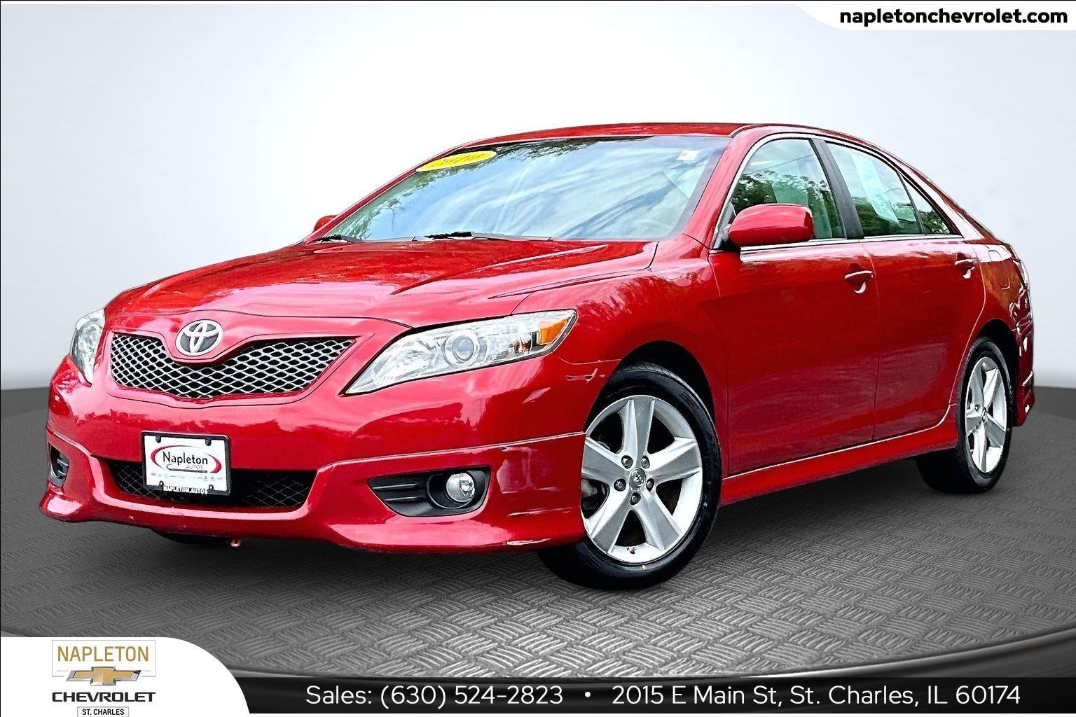 Barcelona Red Metallic 2010 Toyota Camry Sedan Front-Wheel Drive 6-Speed Automatic