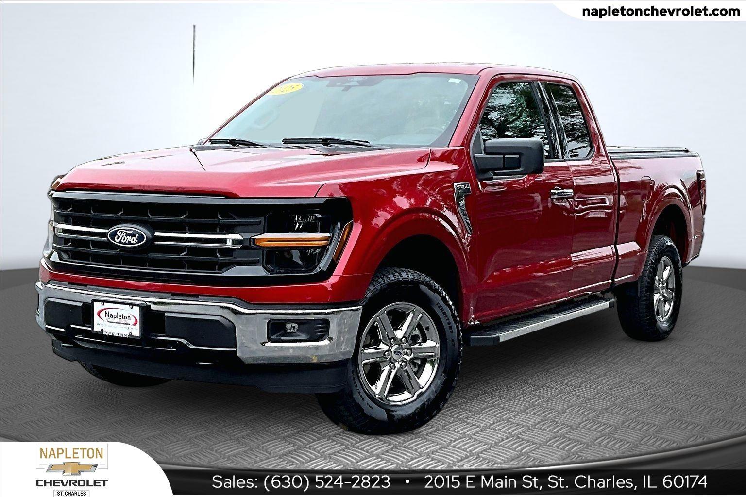 Rapid Red Metallic Tinted Clearcoat 2025 Ford F-150 Pickup Truck Four-Wheel Drive Automatic