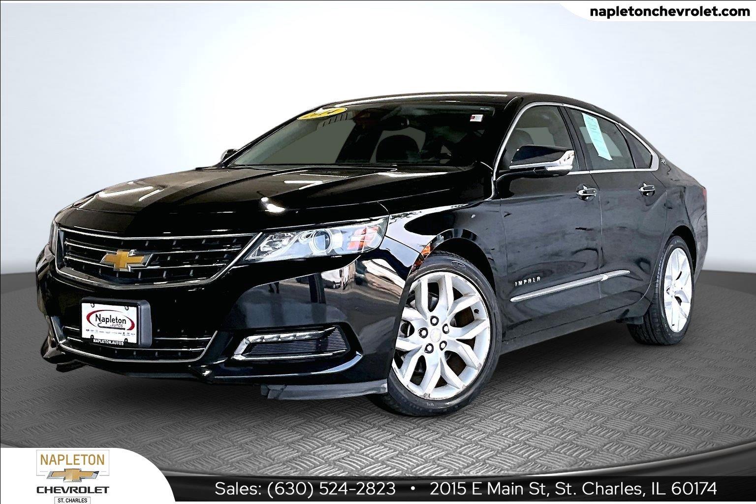Black 2014 Chevrolet Impala Sedan Front-Wheel Drive 6-Speed Automatic Overdrive