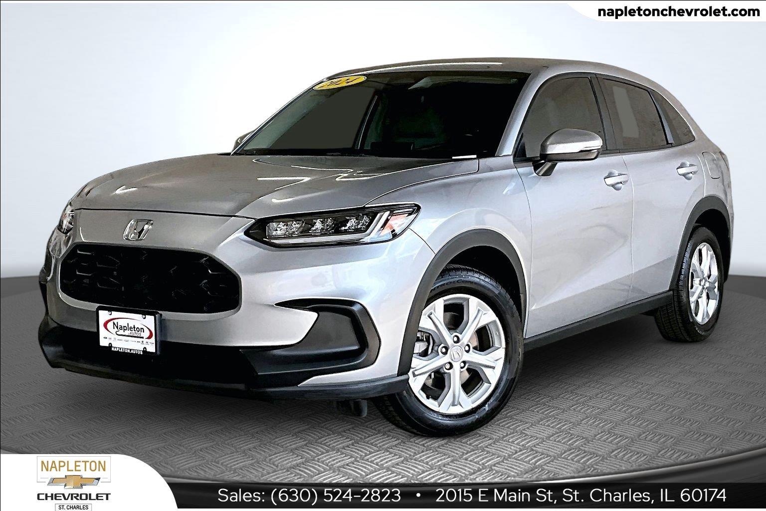 Lunar Silver Metallic 2024 Honda HR-V SUV / Crossover Front-Wheel Drive Continuously Variable Transmission