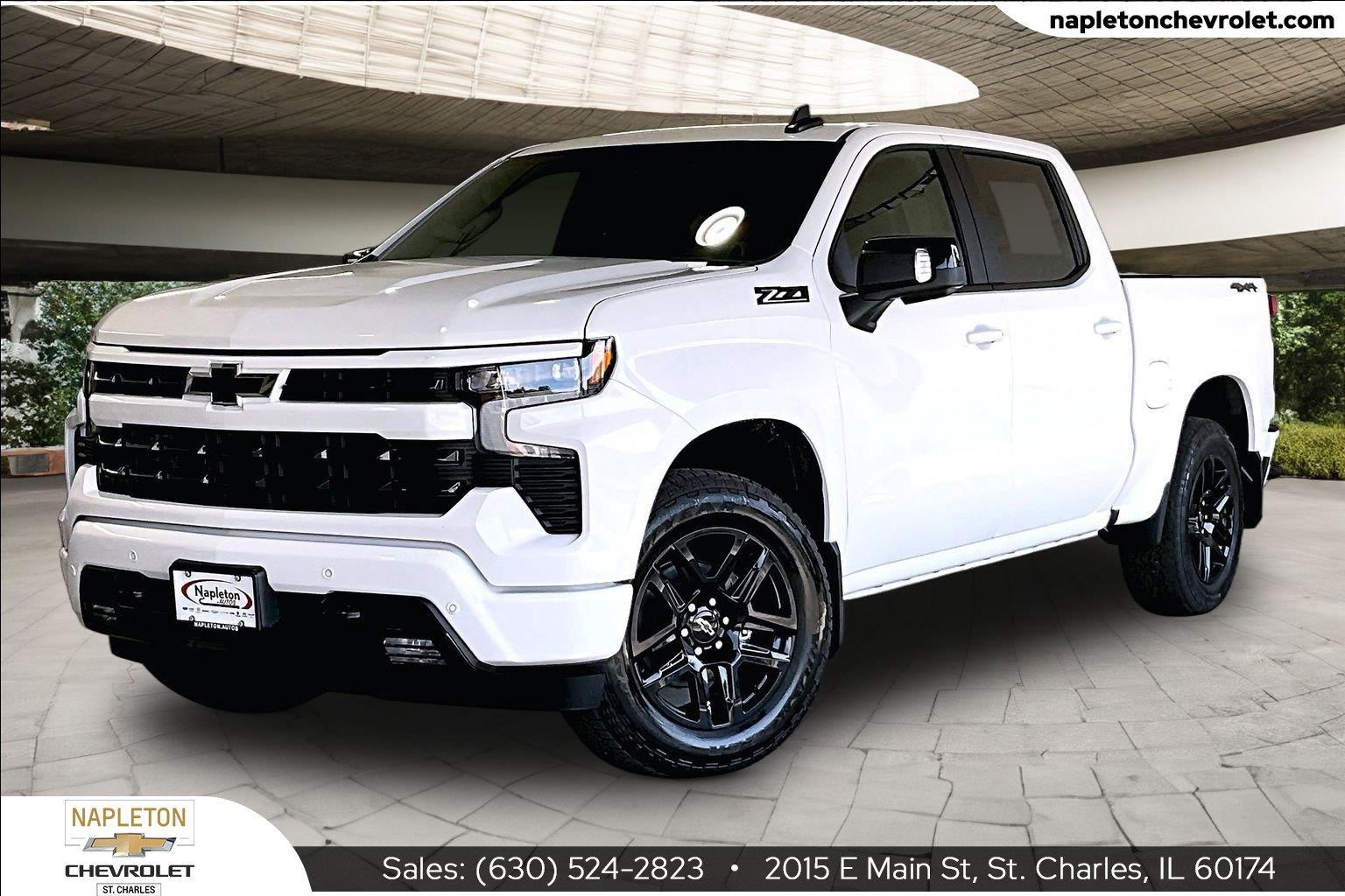 Summit White 2026 Chevrolet Silverado 1500 Pickup Truck Four-Wheel Drive Automatic
