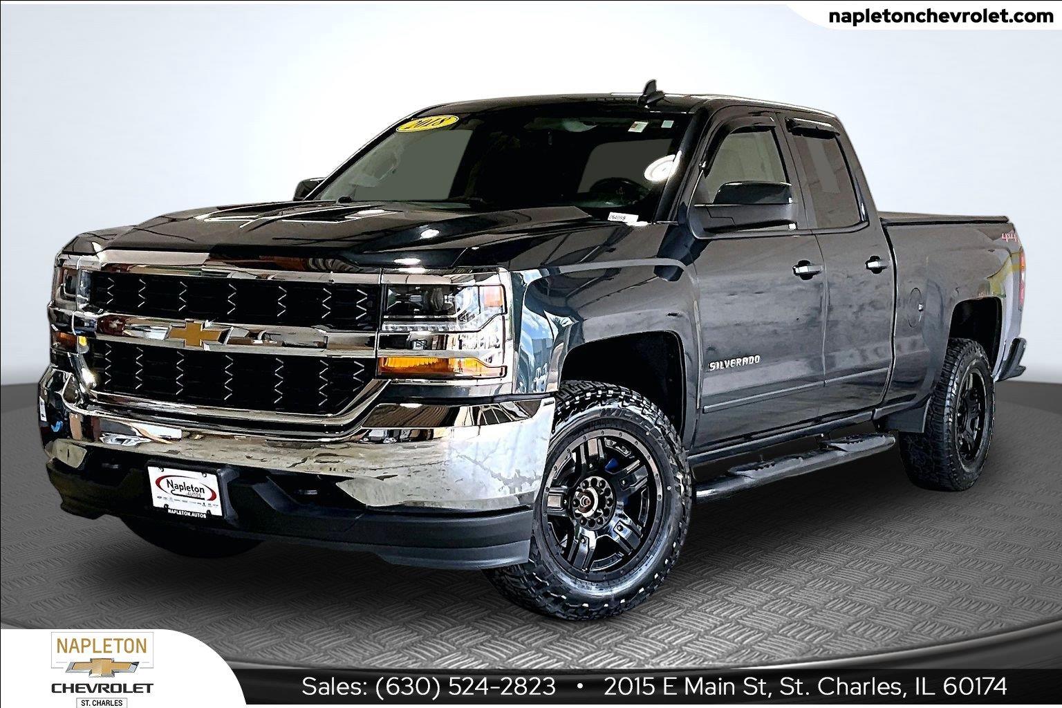 Gray (Graphite Metallic) 2018 Chevrolet Silverado 1500 Pickup Truck Four-Wheel Drive 6-Speed Automatic
