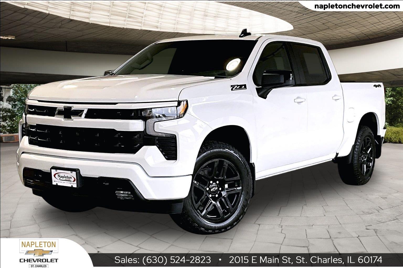 Summit White 2026 Chevrolet Silverado 1500 Pickup Truck Four-Wheel Drive Automatic