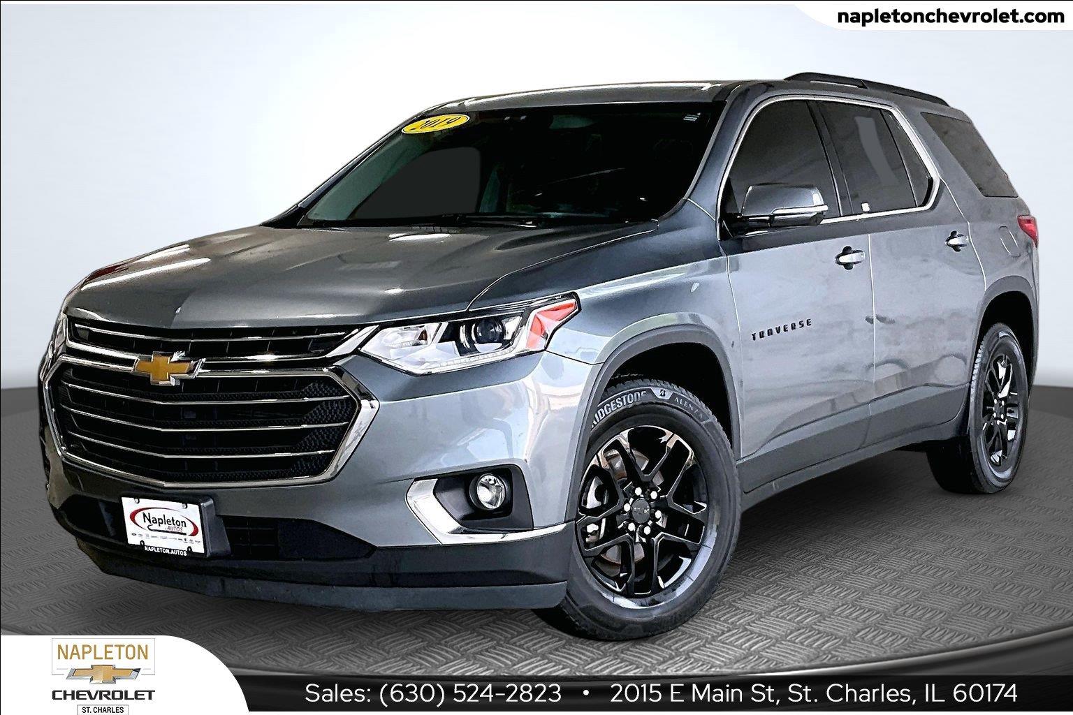 Gray (Satin Steel Metallic) 2019 Chevrolet Traverse SUV / Crossover Four-Wheel Drive 9-Speed Automatic
