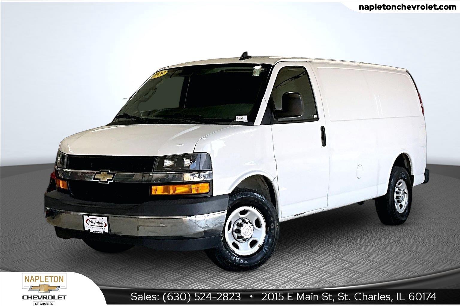 Summit White 2019 Chevrolet Express Cargo Van Rear-Wheel Drive 6-Speed Automatic