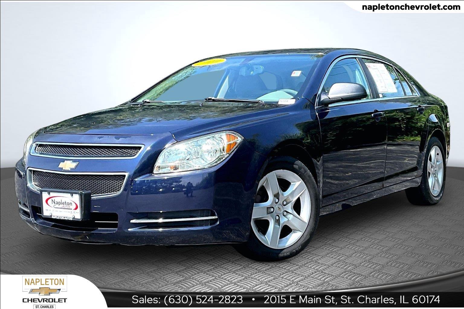 Imperial Blue Metallic 2010 Chevrolet Malibu Sedan Front-Wheel Drive 4-Speed Automatic