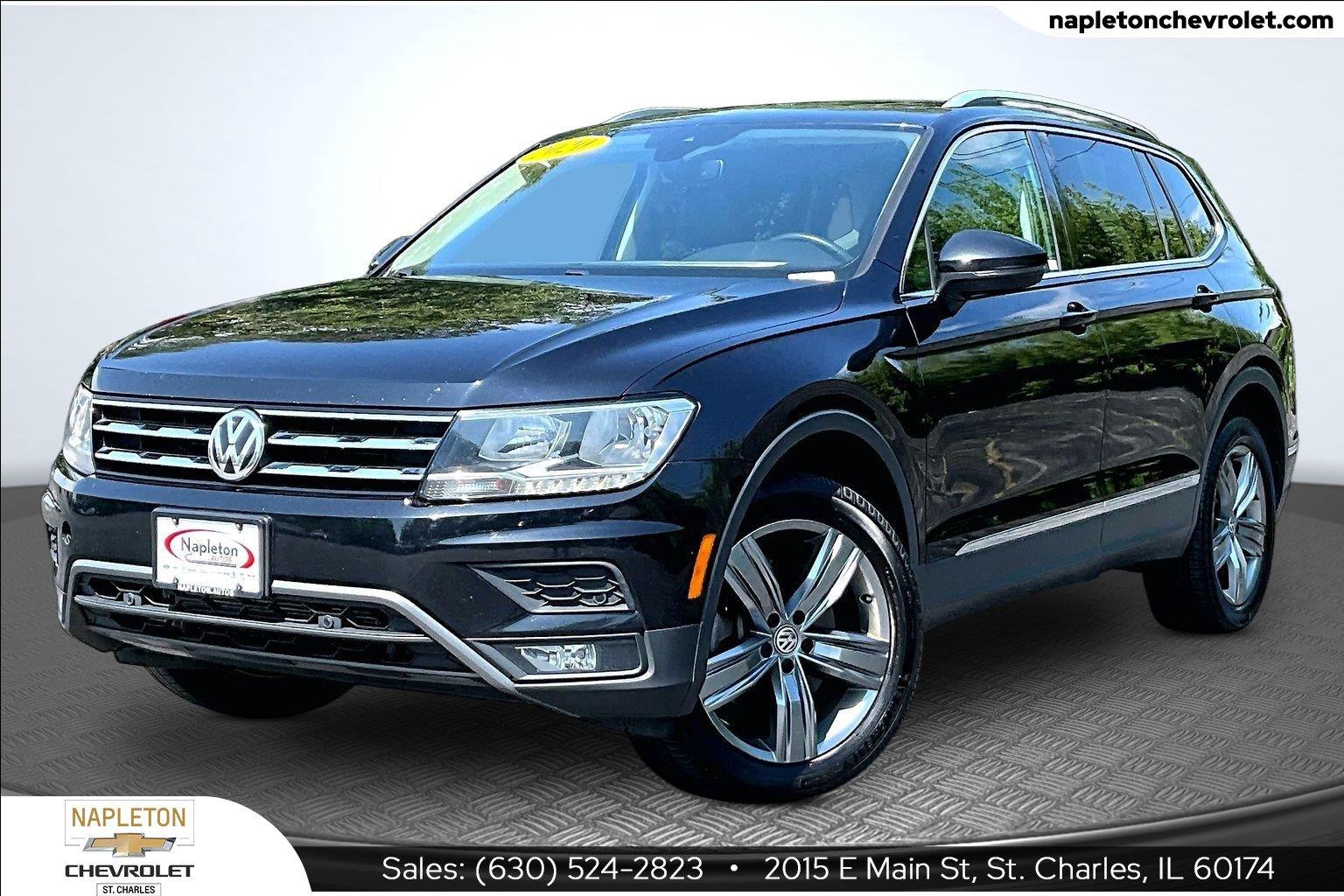 Deep Black Pearl 2020 Volkswagen Tiguan SUV / Crossover All-Wheel Drive Automatic