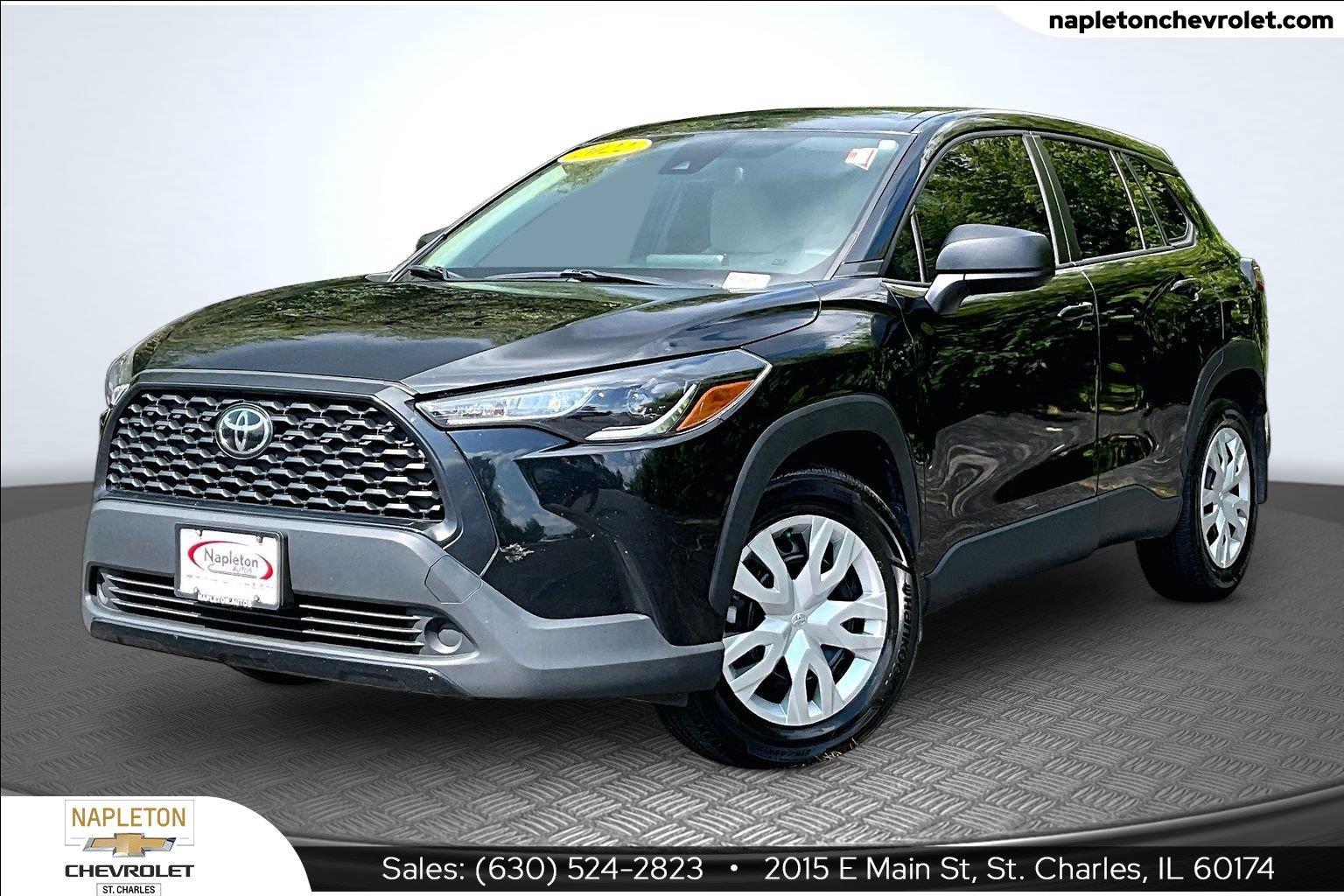 Jet Black 2022 Toyota Corolla Cross SUV / Crossover All-Wheel Drive Continuously Variable Transmission