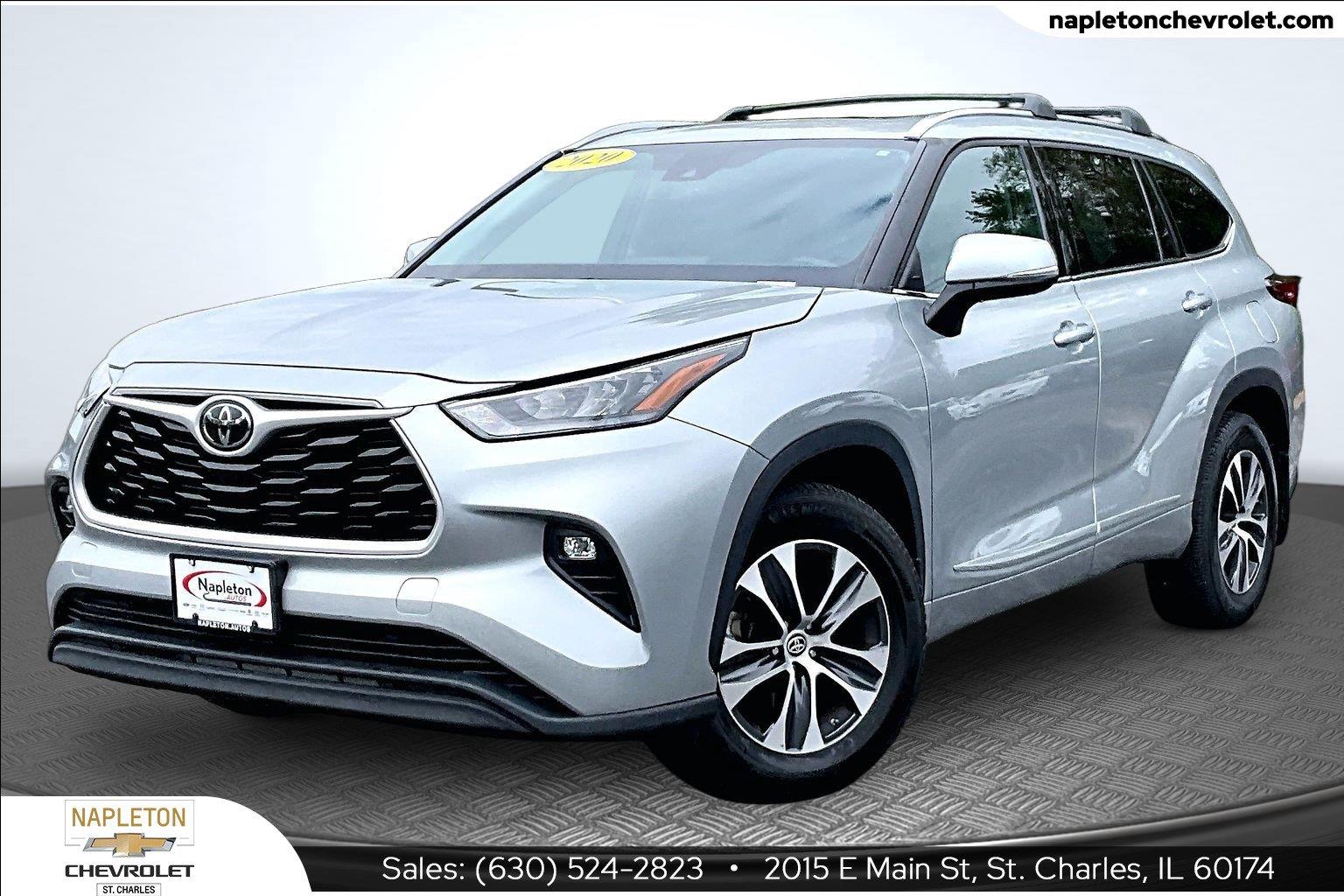 Celestial Silver Metallic 2020 Toyota Highlander SUV / Crossover All-Wheel Drive Automatic