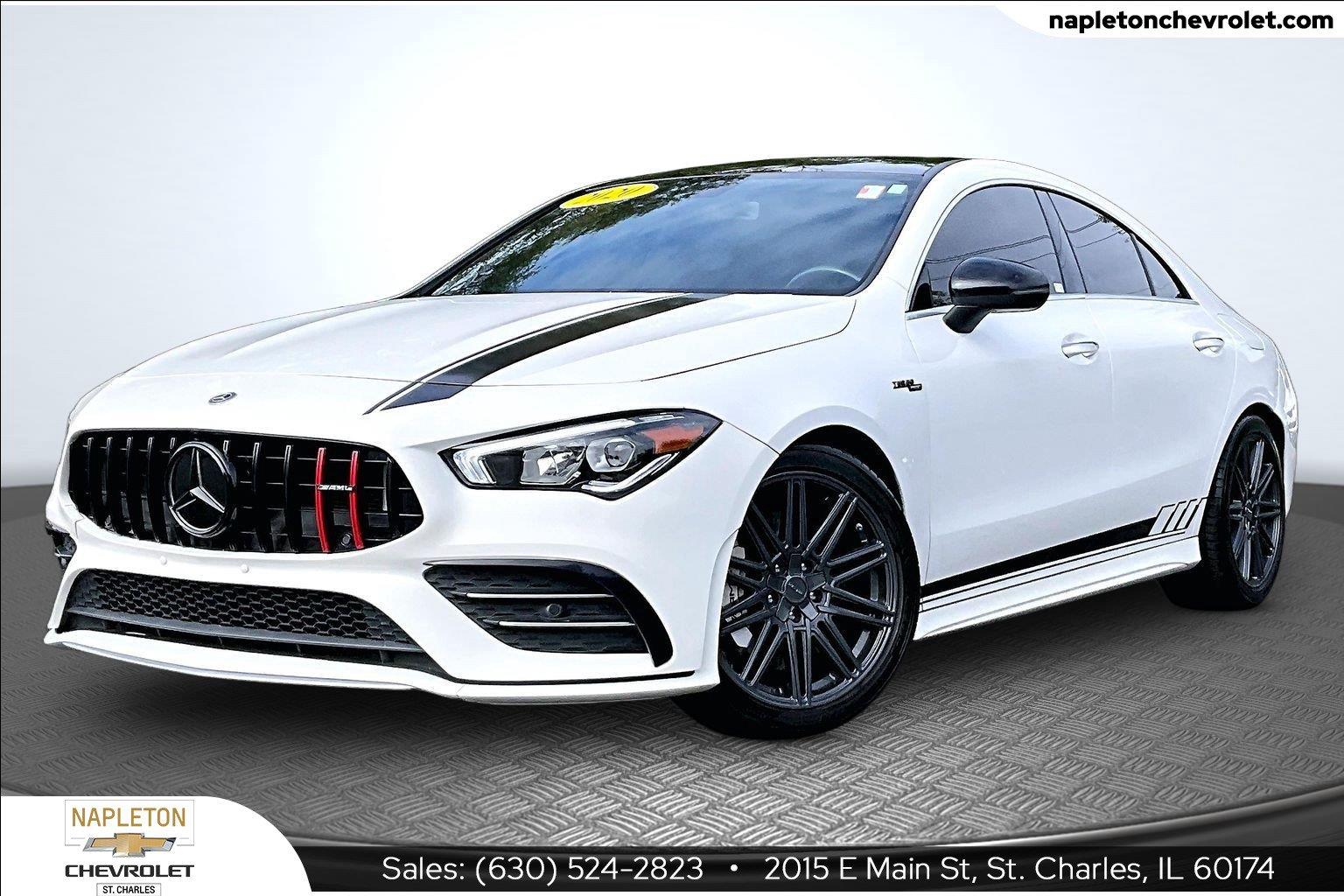 Digital White Metallic 2020 Mercedes-Benz CLA Coupe All-Wheel Drive Automatic