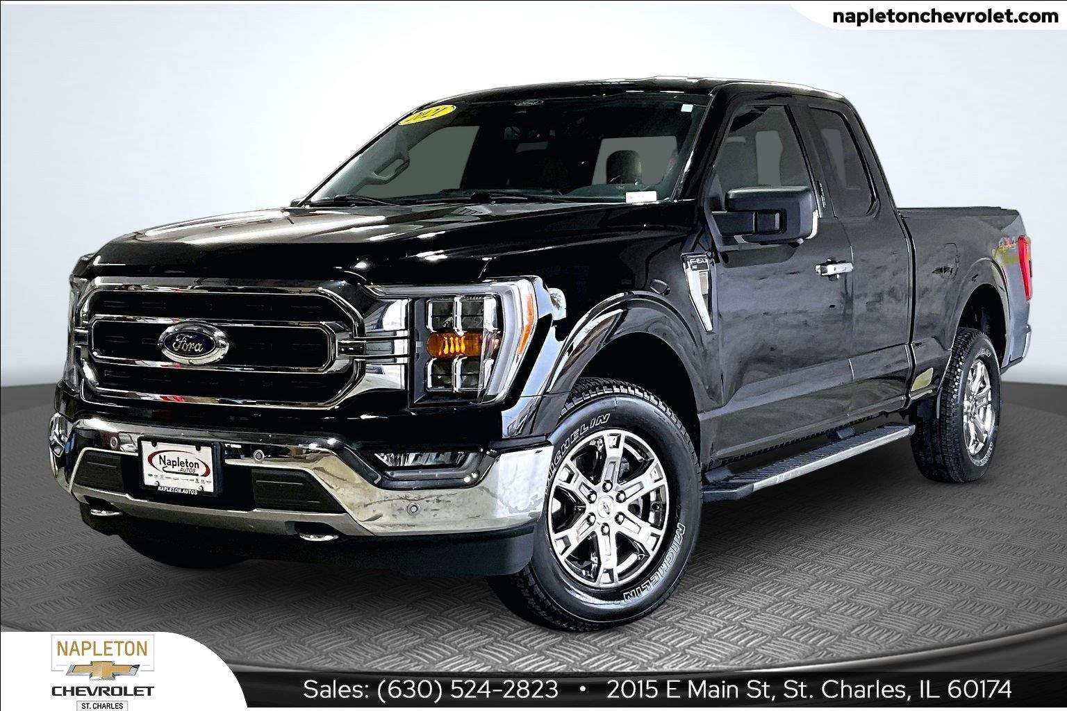 Agate Black 2021 Ford F-150 Pickup Truck Four-Wheel Drive Automatic