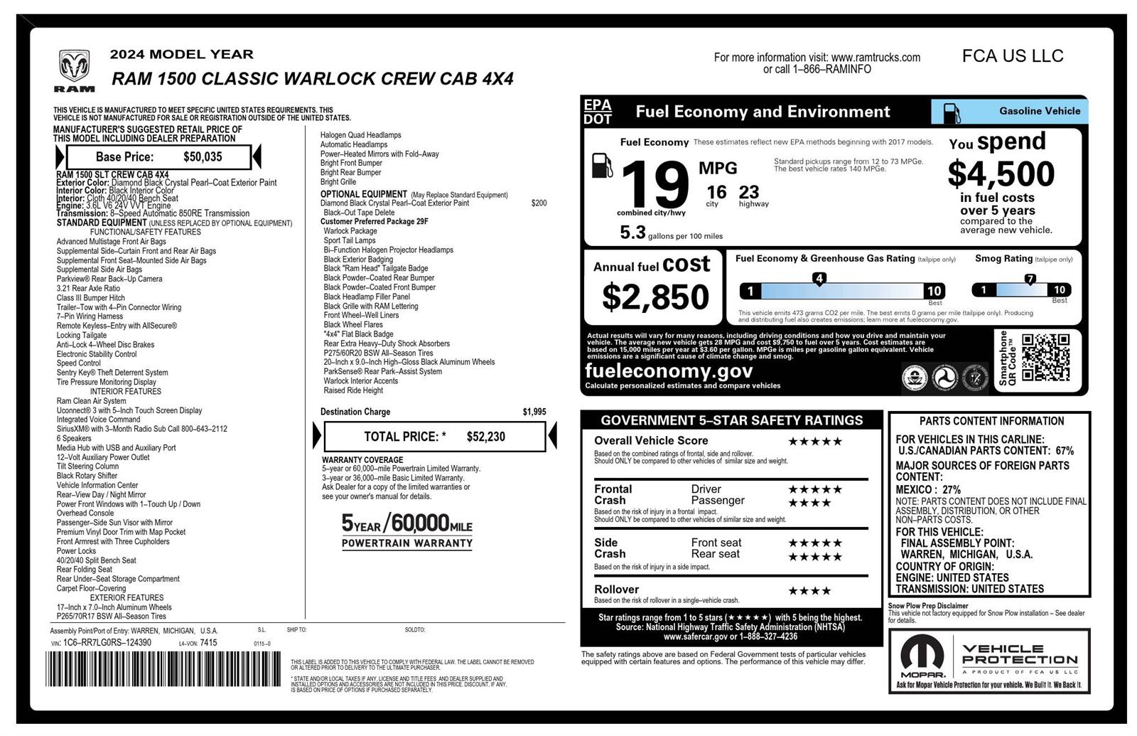 2024 Ram 1500 Classic Warlock