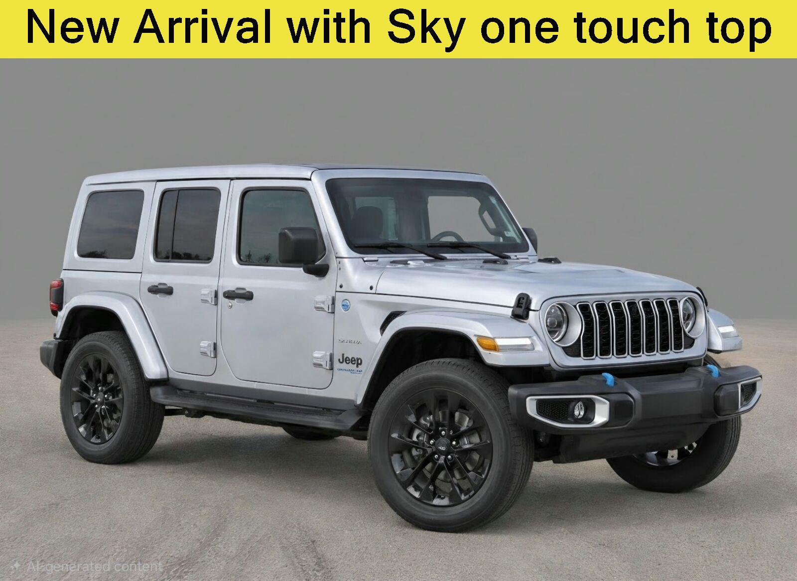 Silver Zynith Clearcoat 2024 Jeep Wrangler 4xe SUV / Crossover Four-Wheel Drive 8-Speed Automatic