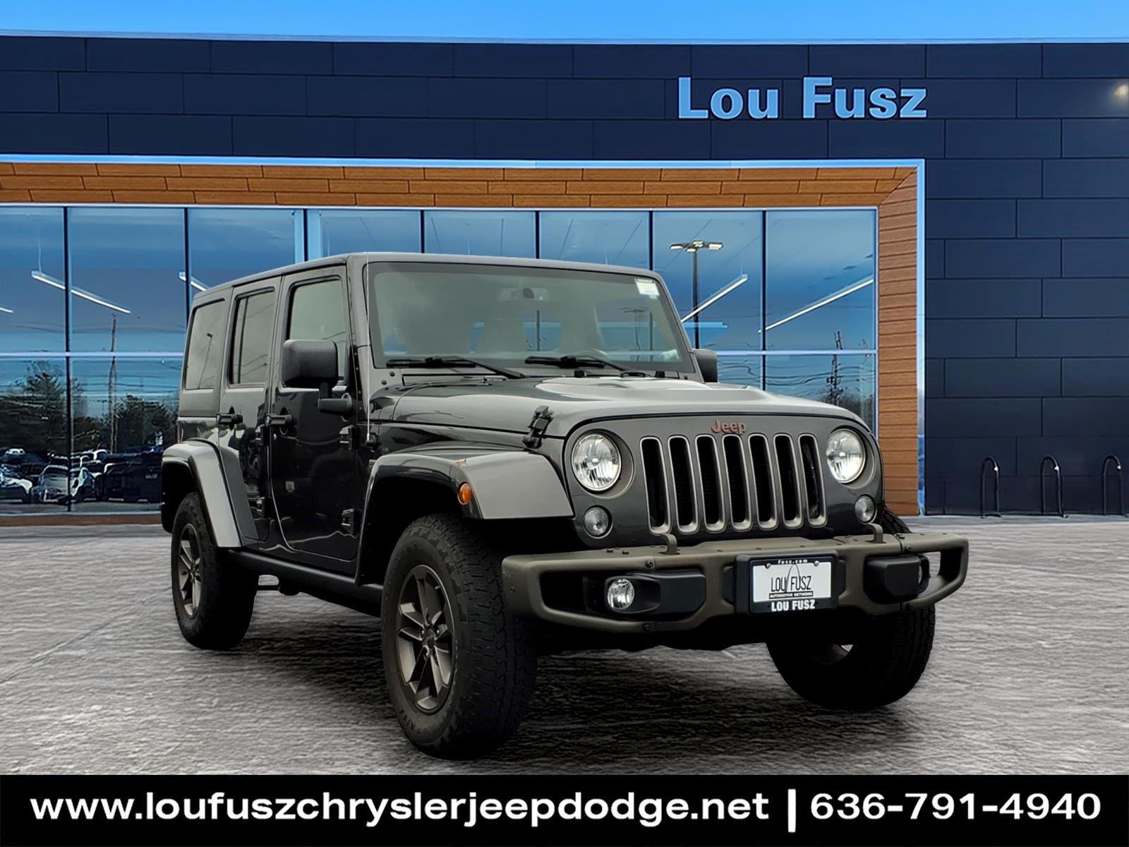 Gray (Granite Crystal Metallic Clearcoat) 2016 Jeep Wrangler SUV / Crossover Four-Wheel Drive 5-Speed Automatic