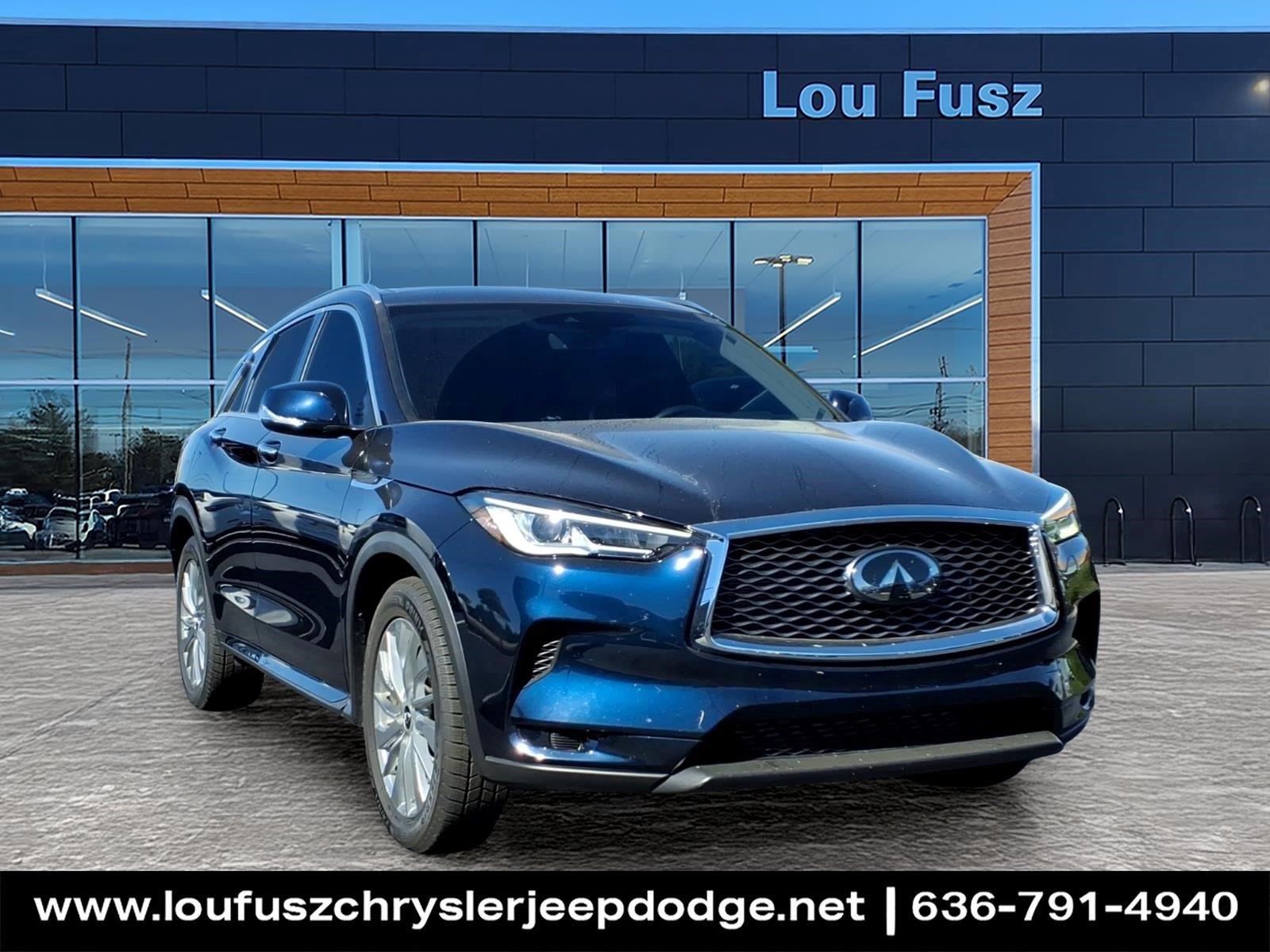 Hermosa Blue 2024 INFINITI QX50 SUV / Crossover Front-Wheel Drive Continuously Variable Transmission