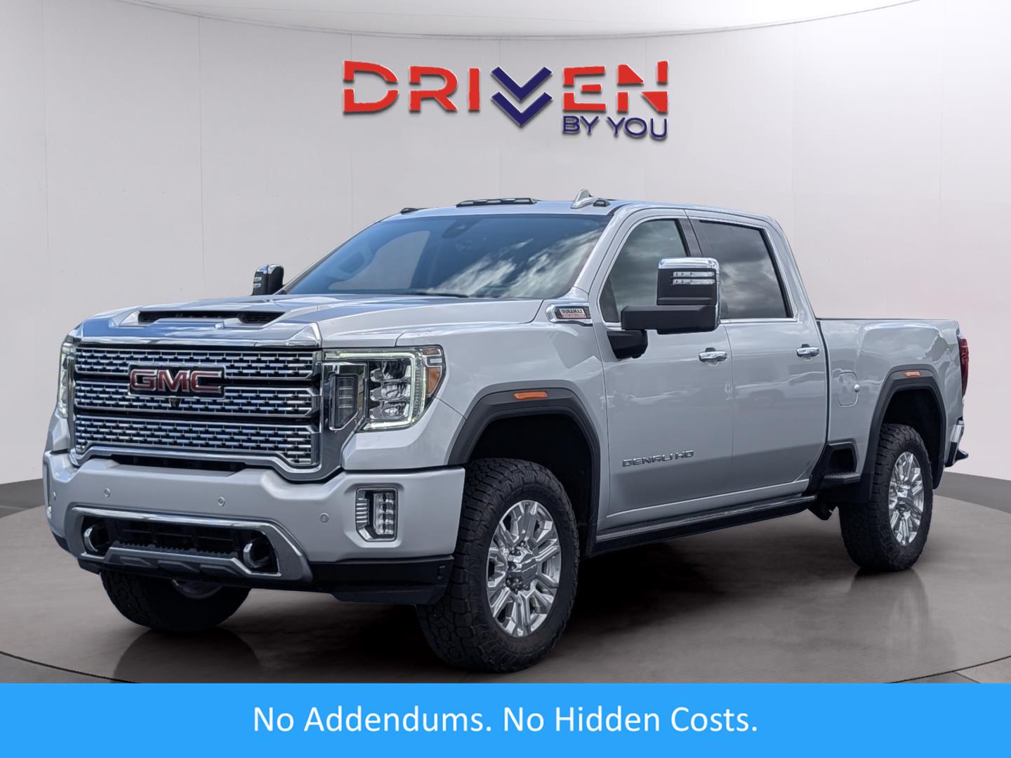 Quicksilver Metallic 2021 GMC Sierra 2500HD Denali Crew Cab 4WD Pickup Truck Four-Wheel Drive Automatic