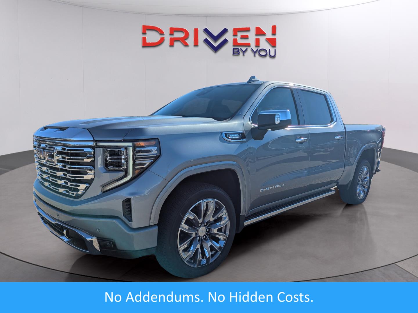 Sterling Metallic 2026 GMC Sierra 1500 Denali Crew Cab 4WD Pickup Truck Four-Wheel Drive Automatic