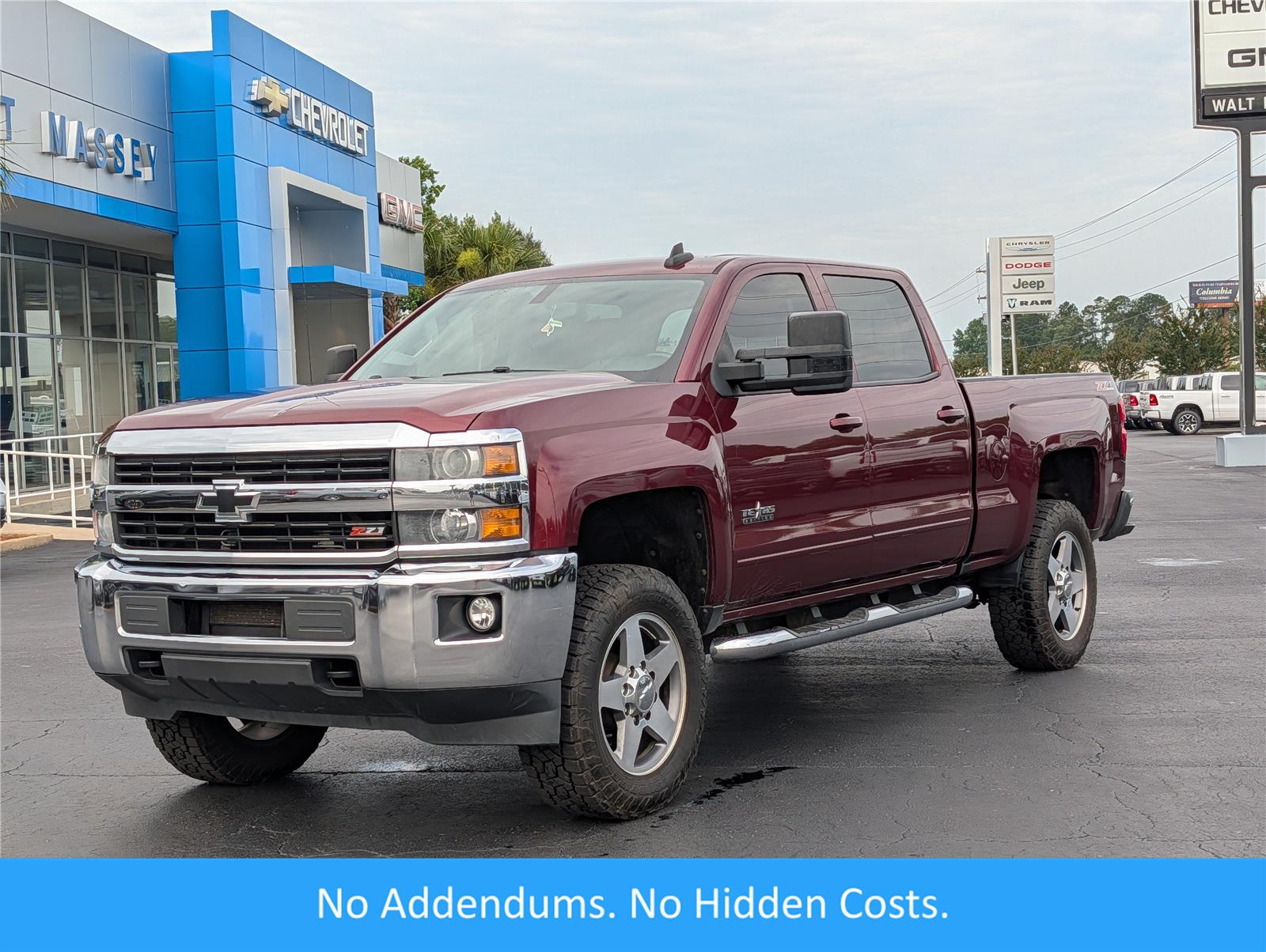 Butte Red Metallic 2016 Chevrolet Silverado 2500HD Pickup Truck Four-Wheel Drive 6-Speed Automatic