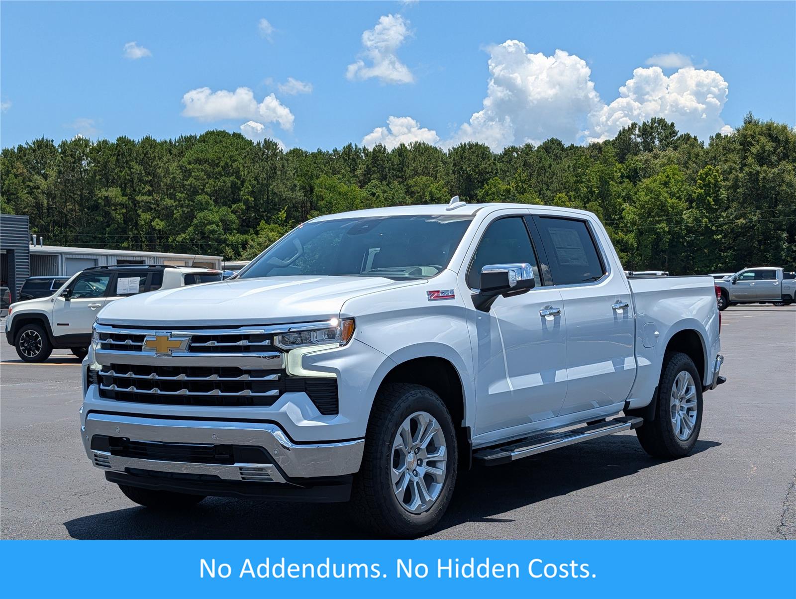 Polar White Tricoat 2026 Chevrolet Silverado 1500 Pickup Truck Four-Wheel Drive Automatic