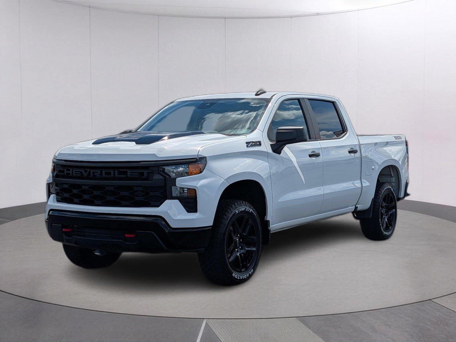 Summit White 2023 Chevrolet Silverado 1500 Pickup Truck Four-Wheel Drive Automatic