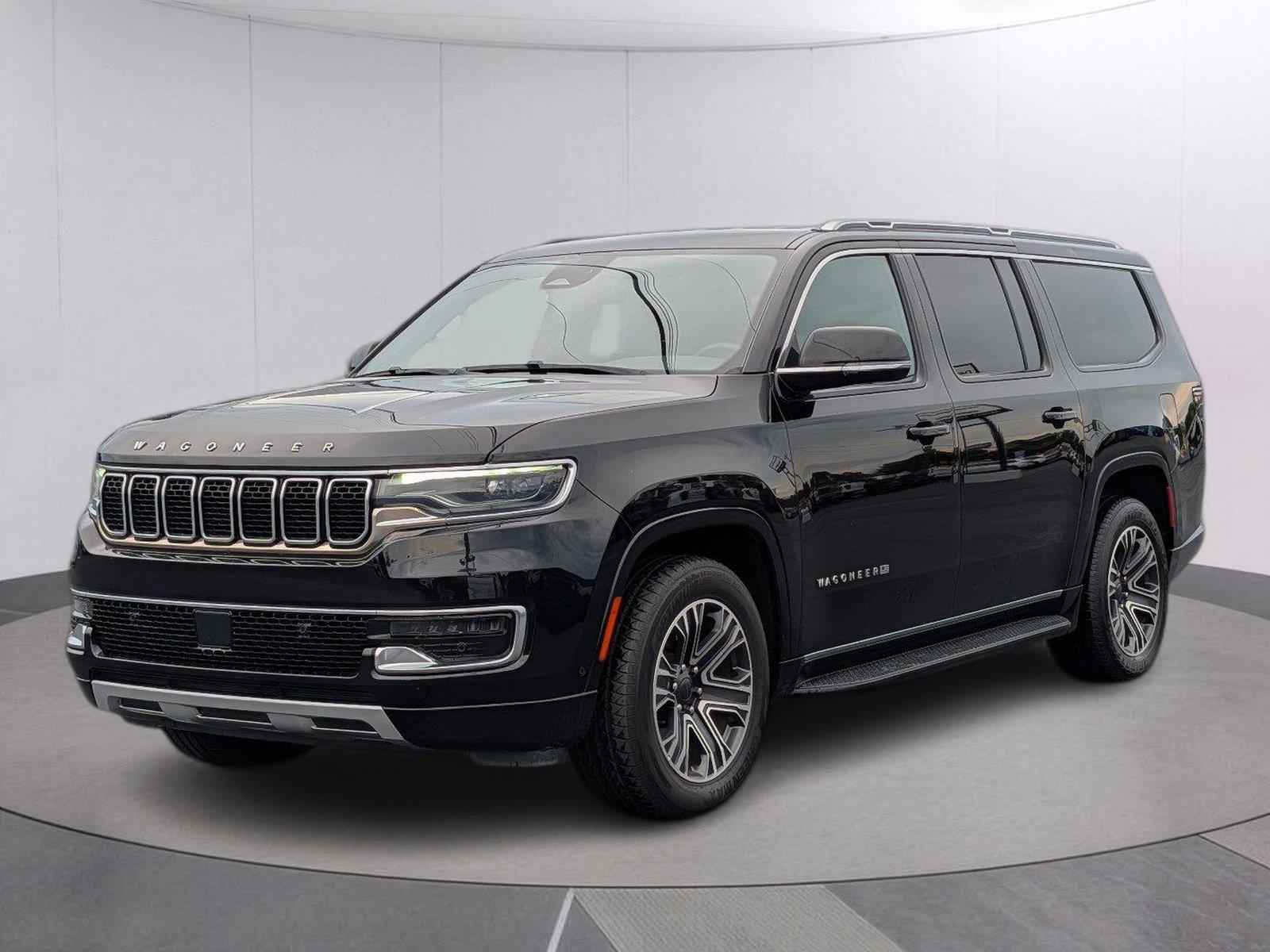 Diamond Black Crystal Pearlcoat 2024 Jeep Wagoneer L SUV / Crossover Four-Wheel Drive 8-Speed Automatic