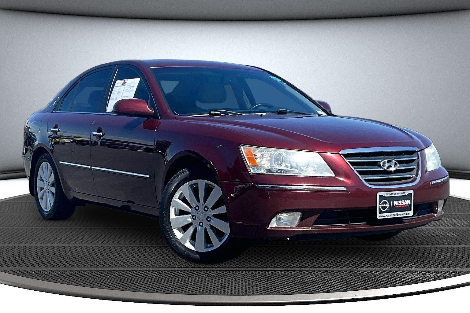 Dark Cherry Red 2009 Hyundai Sonata Sedan Front-Wheel Drive Automatic