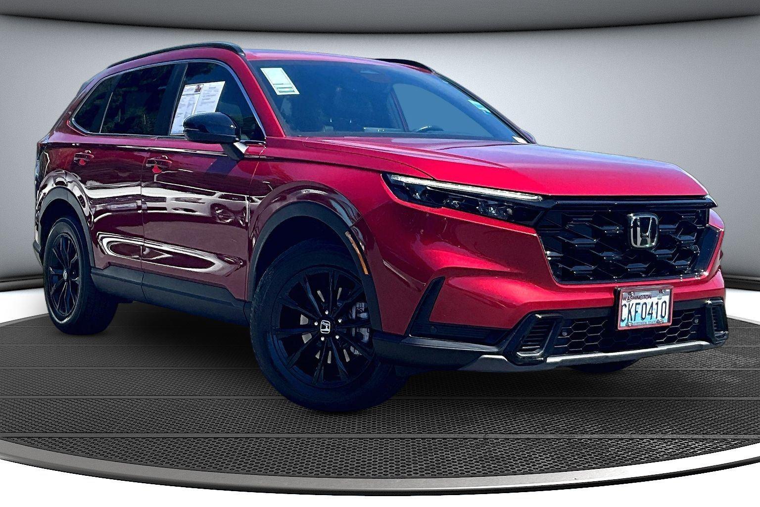 Radiant Red Metallic 2024 Honda CR-V Hybrid SUV / Crossover All-Wheel Drive Continuously Variable Transmission