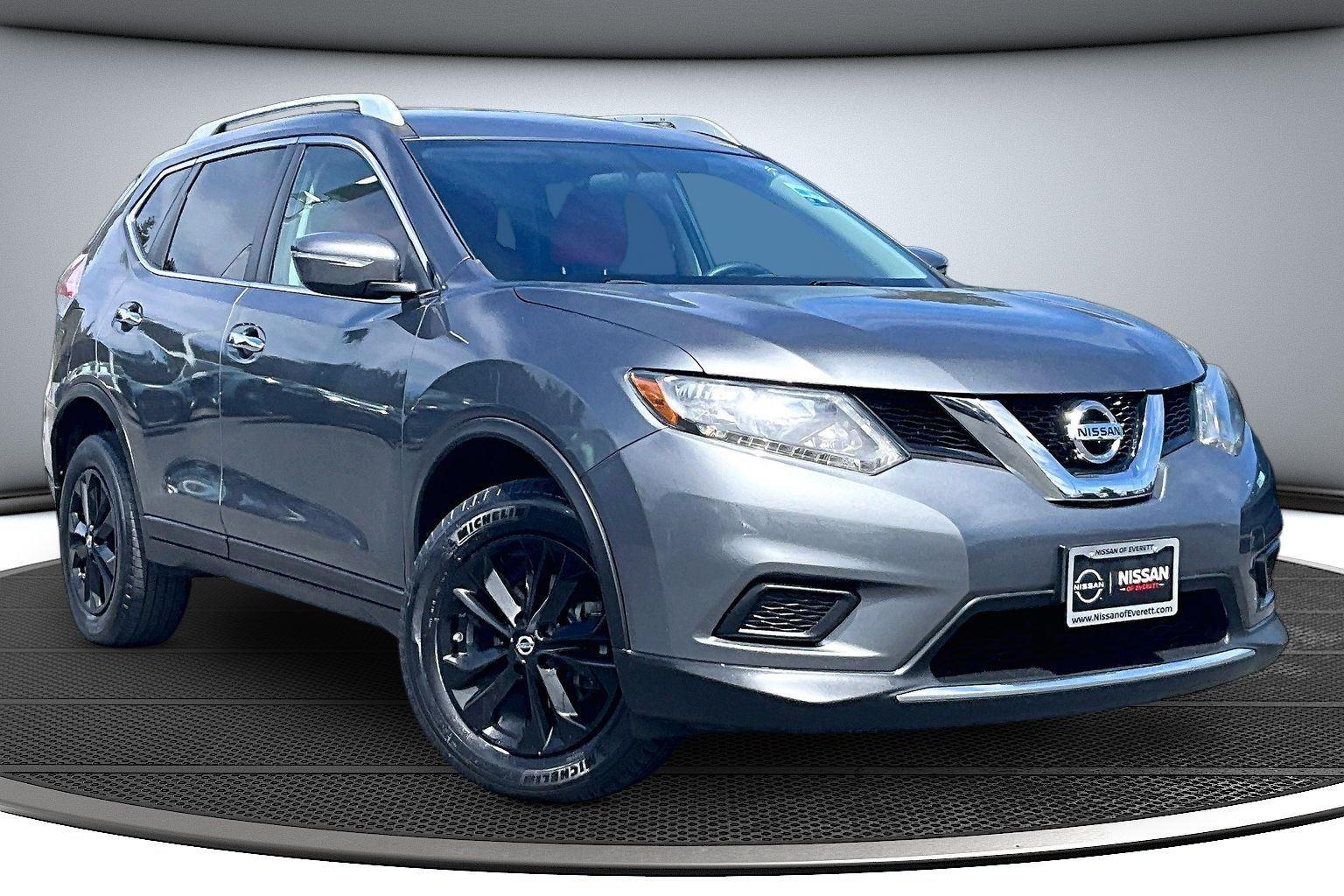 Gray (Gun Metallic) 2015 Nissan Rogue SUV / Crossover All-Wheel Drive Continuously Variable Transmission