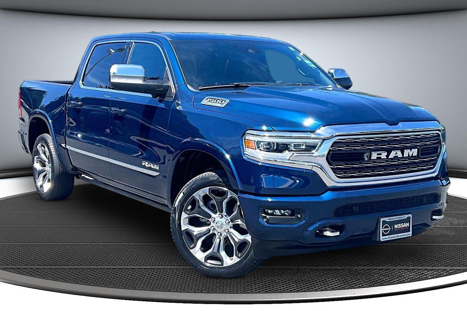 Patriot Blue Pearlcoat 2023 RAM 1500 Pickup Truck Four-Wheel Drive 8-Speed Automatic