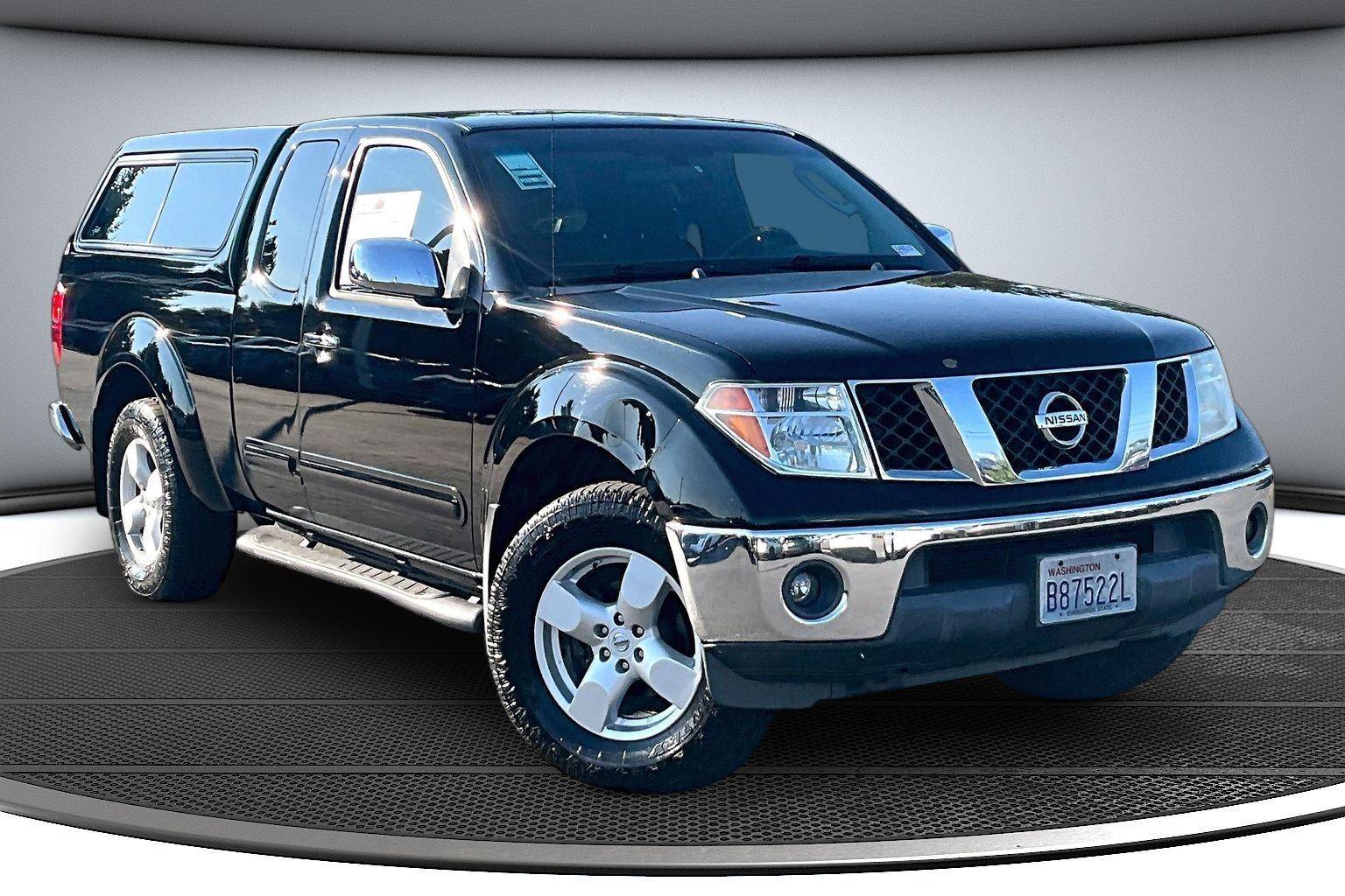 Super Black 2005 Nissan Frontier Pickup Truck Four-Wheel Drive Automatic