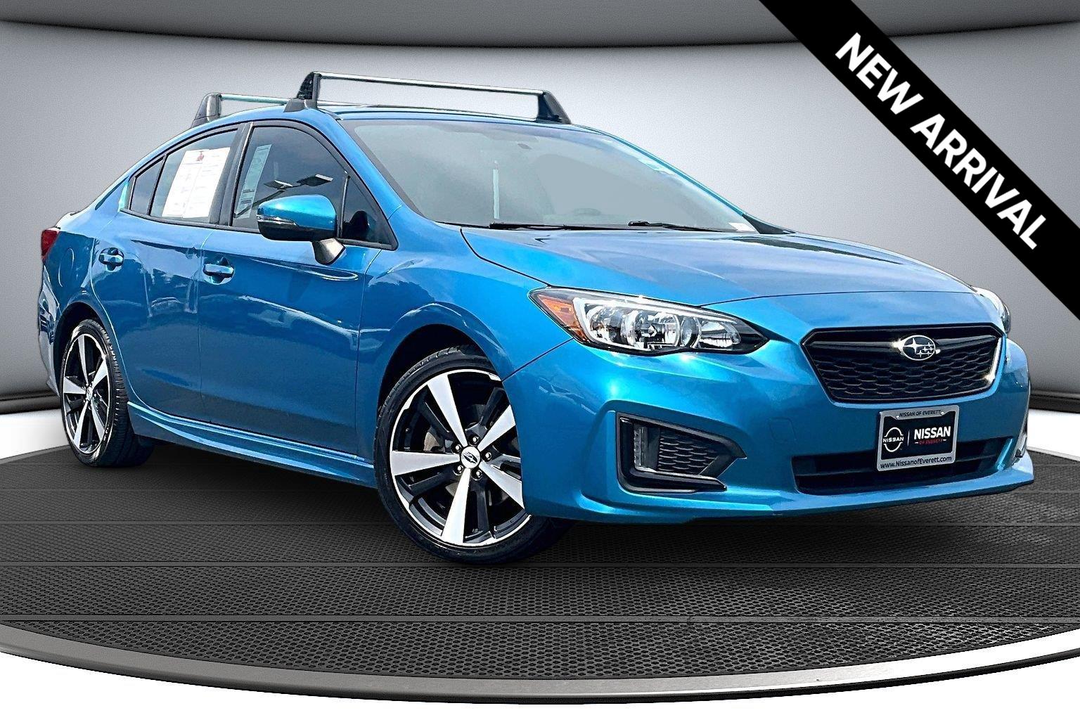 Island Blue Pearl 2017 Subaru Impreza Sedan All-Wheel Drive Continuously Variable Transmission