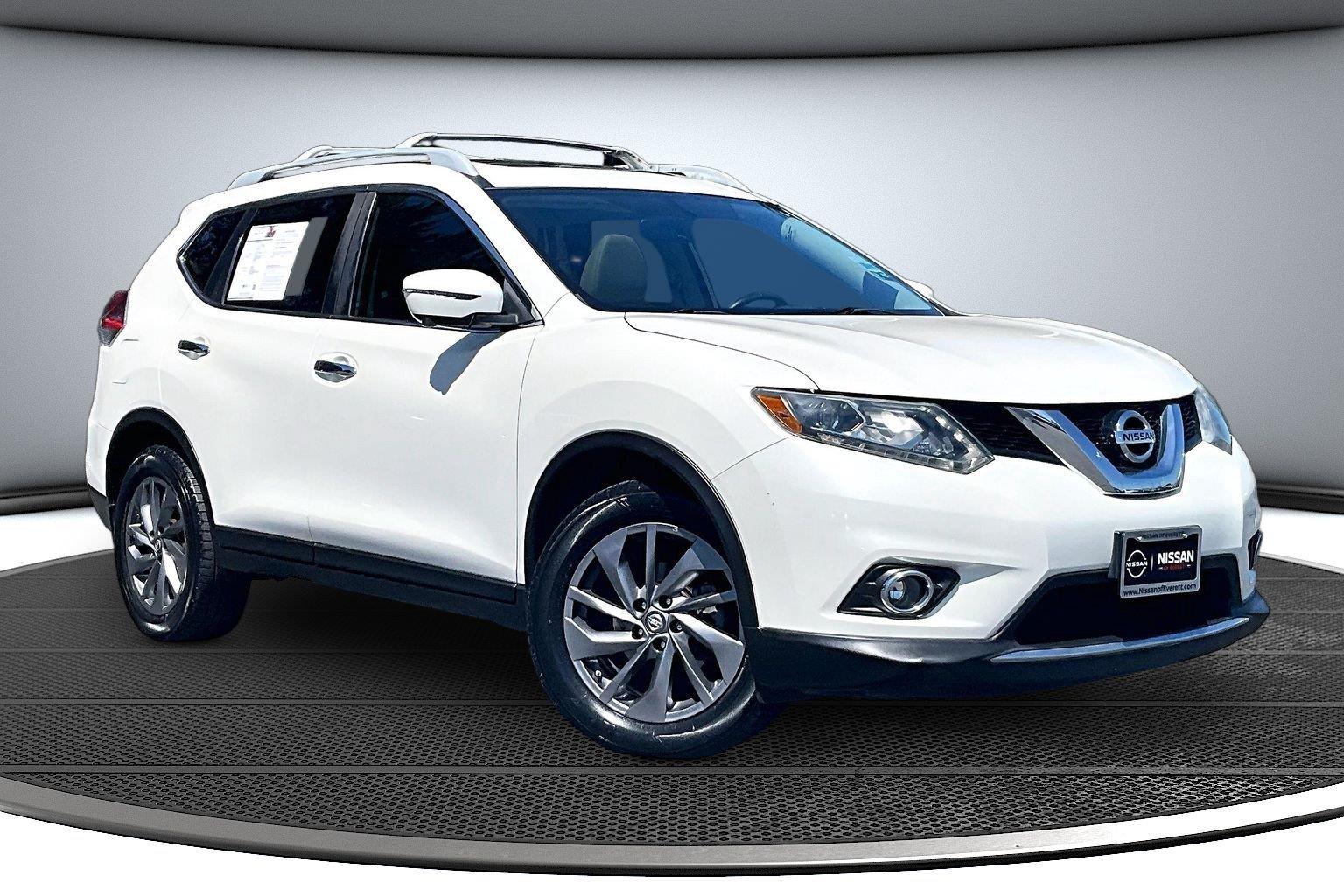 Pearl White 2016 Nissan Rogue SUV / Crossover Front-Wheel Drive Continuously Variable Transmission